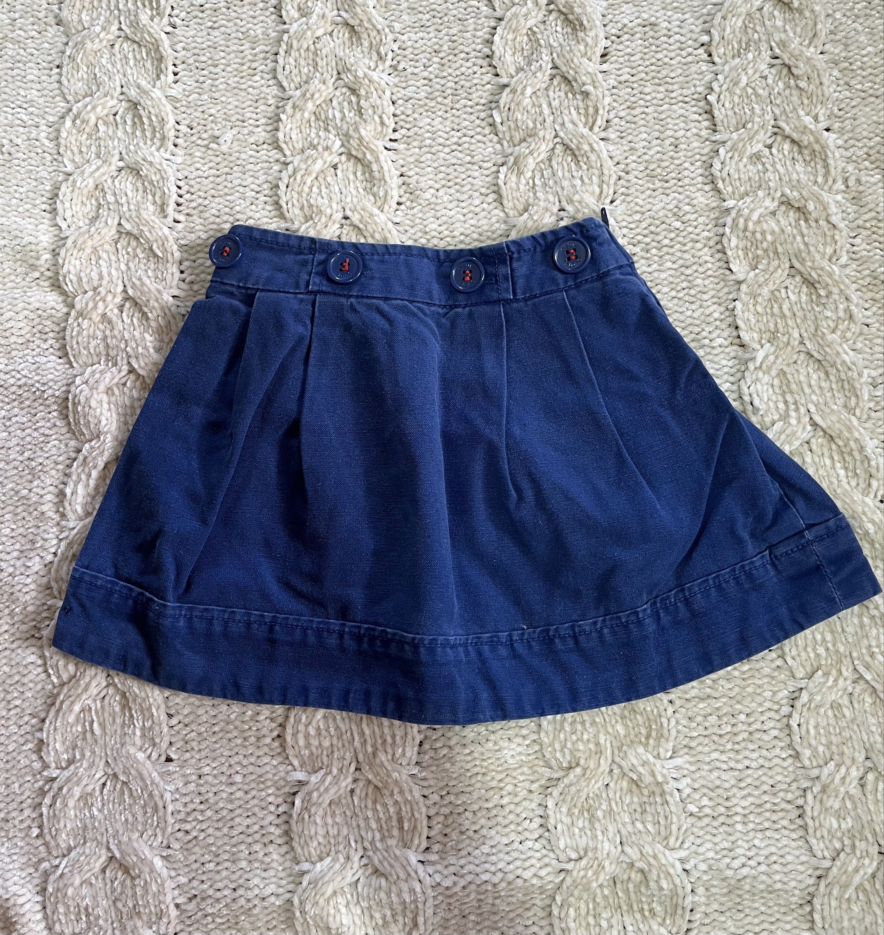 Navy Blue Pleated Skirt (Category: Babies & Kids Fashion) located in Lipa City. Submitted by michaela11 (Listing ID 1419685223, Image 1). Description: - Navy blue pleated skirt - Features three decorative buttons - Comfortable elastic waistband - Classic A-line silhouette - Ideal for casual outfits - Made from a sturdy cotton blend - Versatile and easy to style.