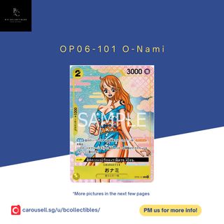 One piece card PSA 10 Nami 2nd Anniversary Complete Guide OP06-101