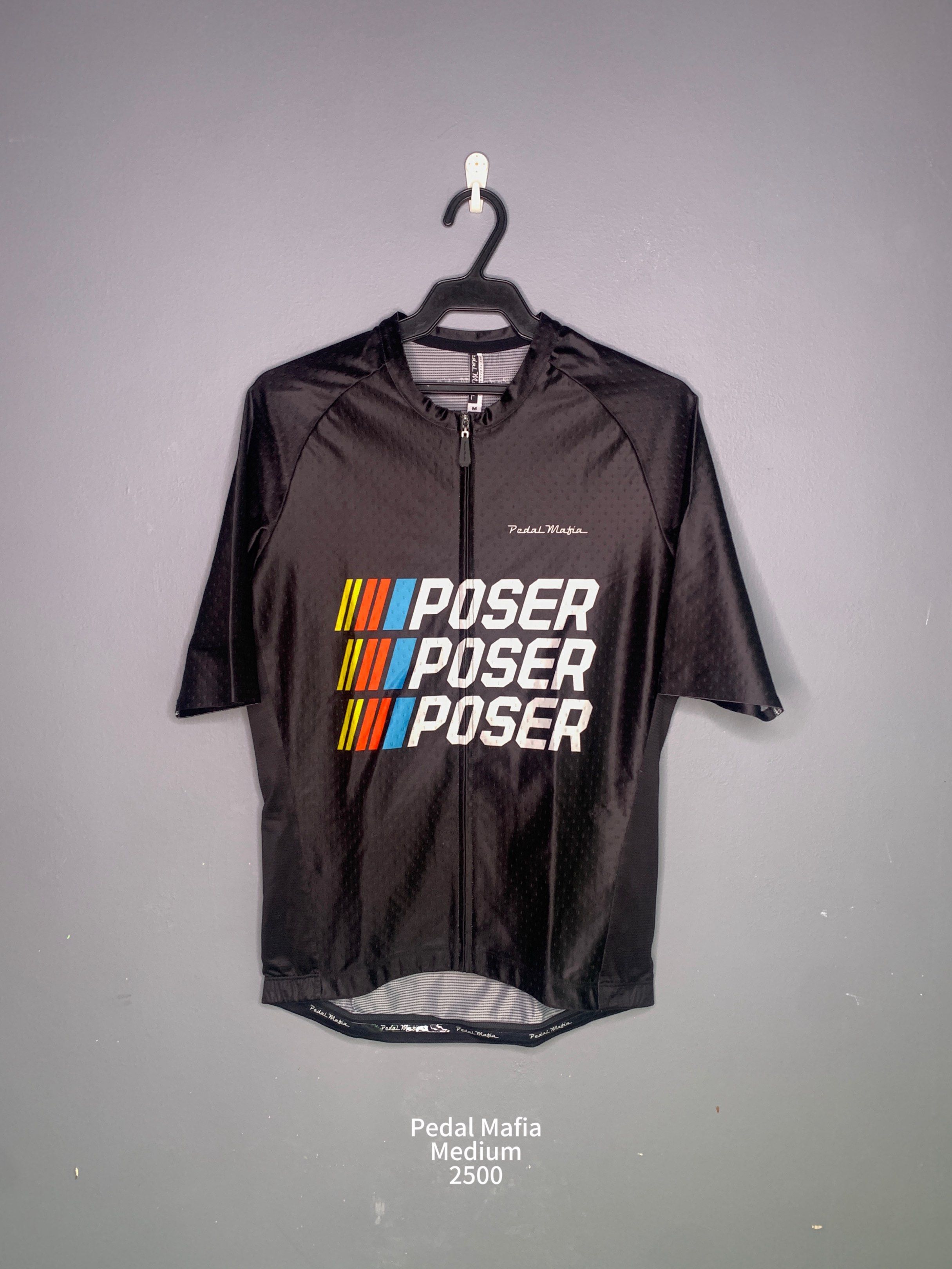 Pedal Mafia Poser Cycling Jersey - Medium (Category: Activewear) located in Muntinlupa City. Submitted by gretchtr (Listing ID 1419662732, Image 1). Description: Pedal mafia cycling jersey Mens Medium Item coming from Alabang Muntinlupa Sf and booking c/o buyer Gcash payment.