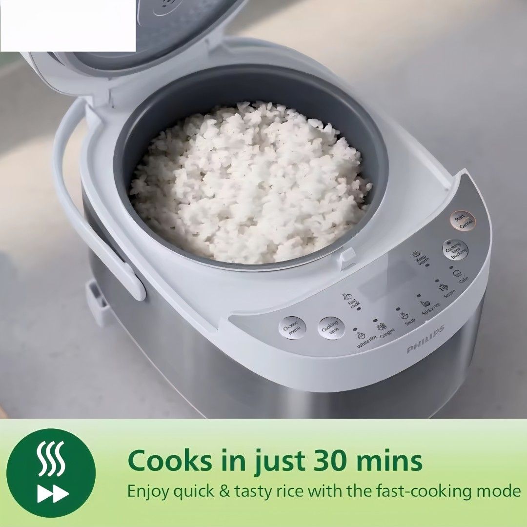 Philips 3000 Series Mini Rice Cooker, TV & Home Appliances, Kitchen ...