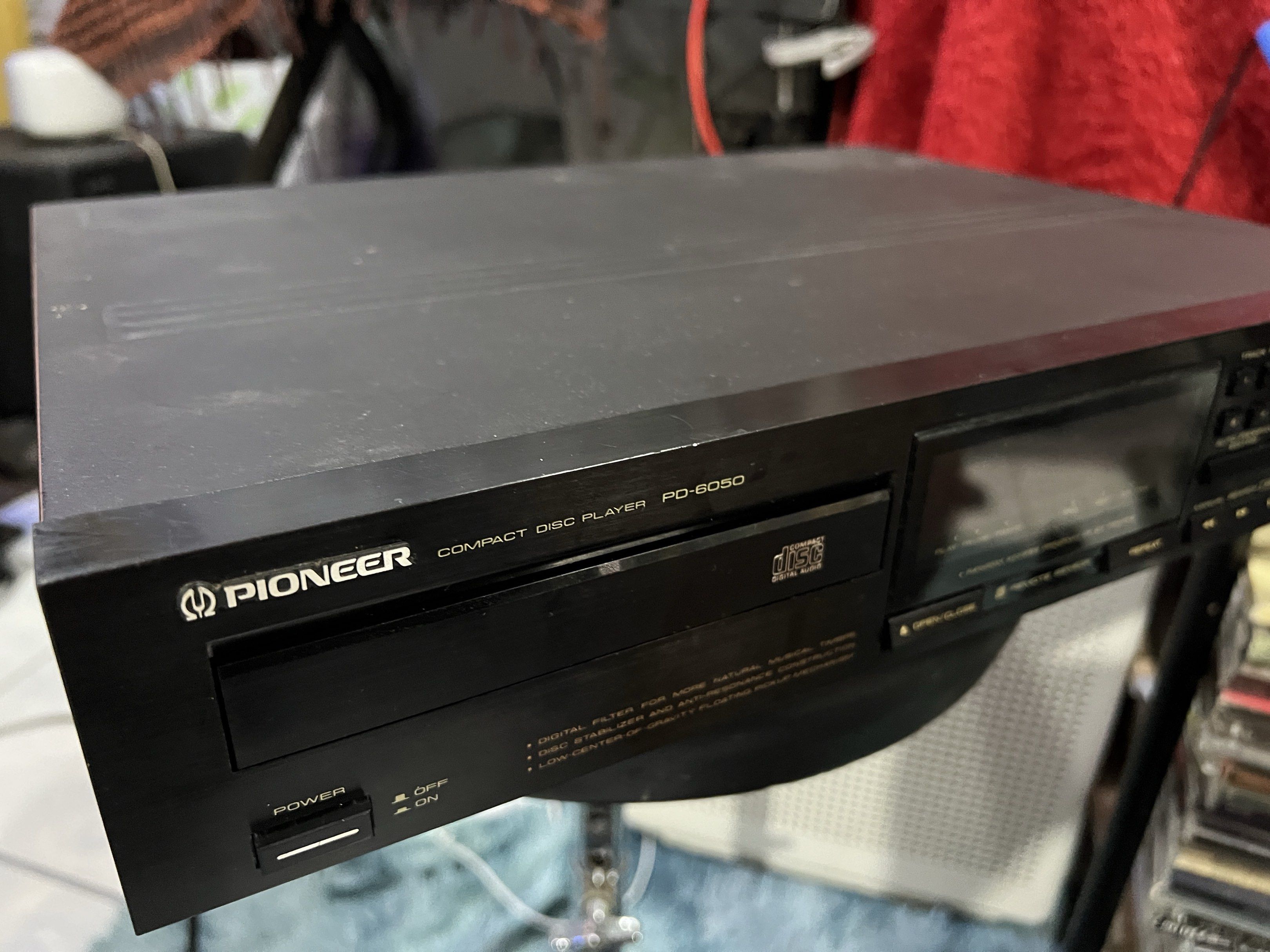 Pioneer PD-6050 Compact Disc Player (Category: Portable Music Players) located in Calamba. Submitted by proxima79 (Listing ID 1419673499, Image 2). Description: WITH POWER ONLY 220/110V Japan NOT WORKING no response tray not opening pero minsan gumagana nag o-open nag lload CD nag p-play minsan but mostly CD just keeps on spinning need calibration of lens pick up according to technician still repairable but I'm selling it AS IS only for repair or