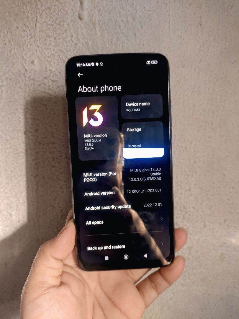 Poco m3 (Category: Xiaomi) located in Quezon City. Submitted by chel2704 (Listing ID 1419687156, Image 2). Description: No issue Poco m3 Unit only 4+1/64, 6000mah 48mp cam, Type-c Snapdragon 662 Loc: Qc Commonwealth .