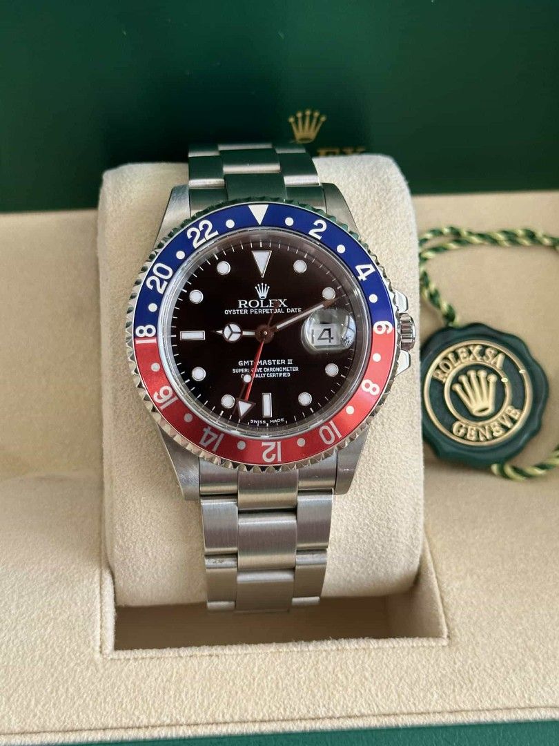 Rolex GMT-Master II (Category: Luxury Watches) located in Las Pinas. Submitted by calmphoenix.234114 (Listing ID 1419719326, Image 2). Description: Flash sale 768k Rolex Pepsi 40mm.1999 Excellent condition 9.5/10 With box and verification paoer.