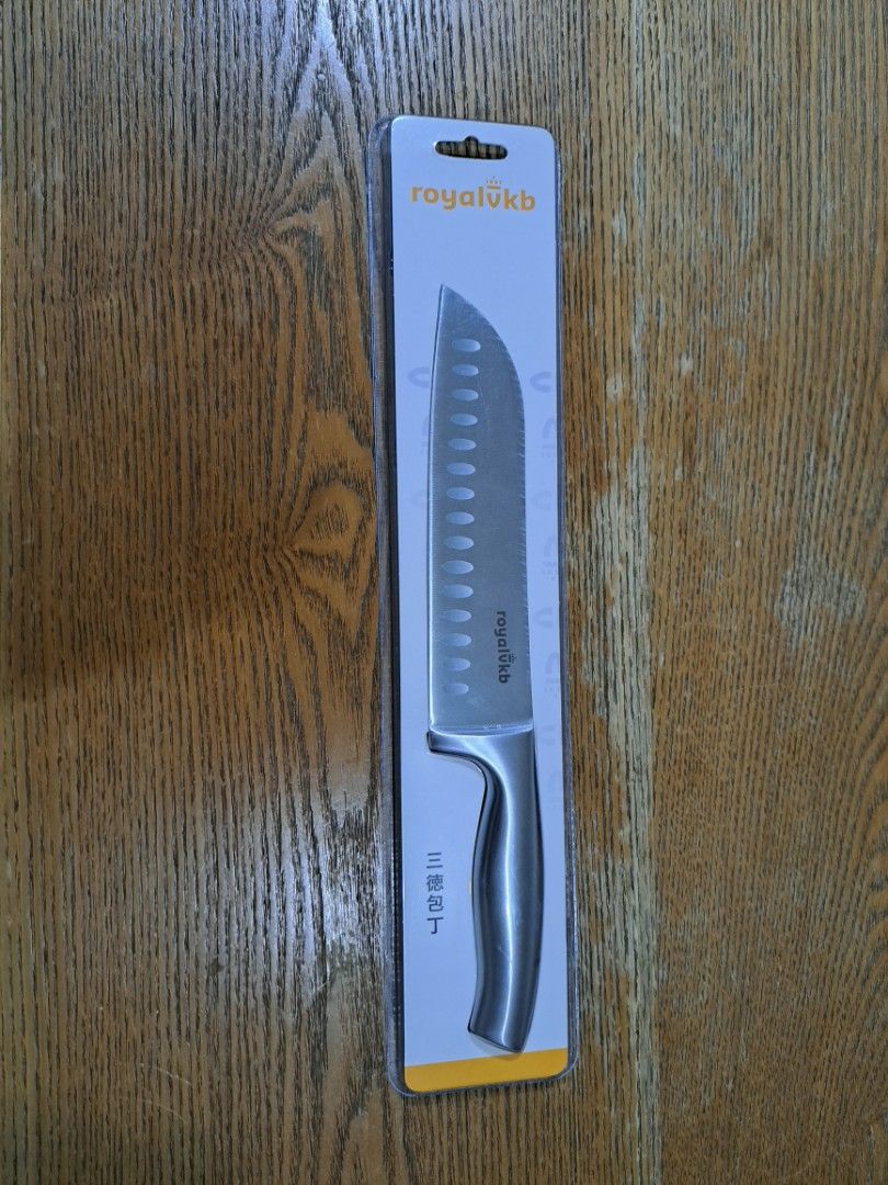 Sealed Royal VKB Santoku Knife (Category: Knives & Chopping Boards) located in San Jose del Monte. Submitted by sianayve (Listing ID 1419740656, Image 2). Description: Original price is €45.95 or Php3,202.73 - Brand new Royal Van Kempen en Begeer Santoku knife - Blade and handle made of stainless steel - Comes in original packaging No return, no refund No meet-ups.