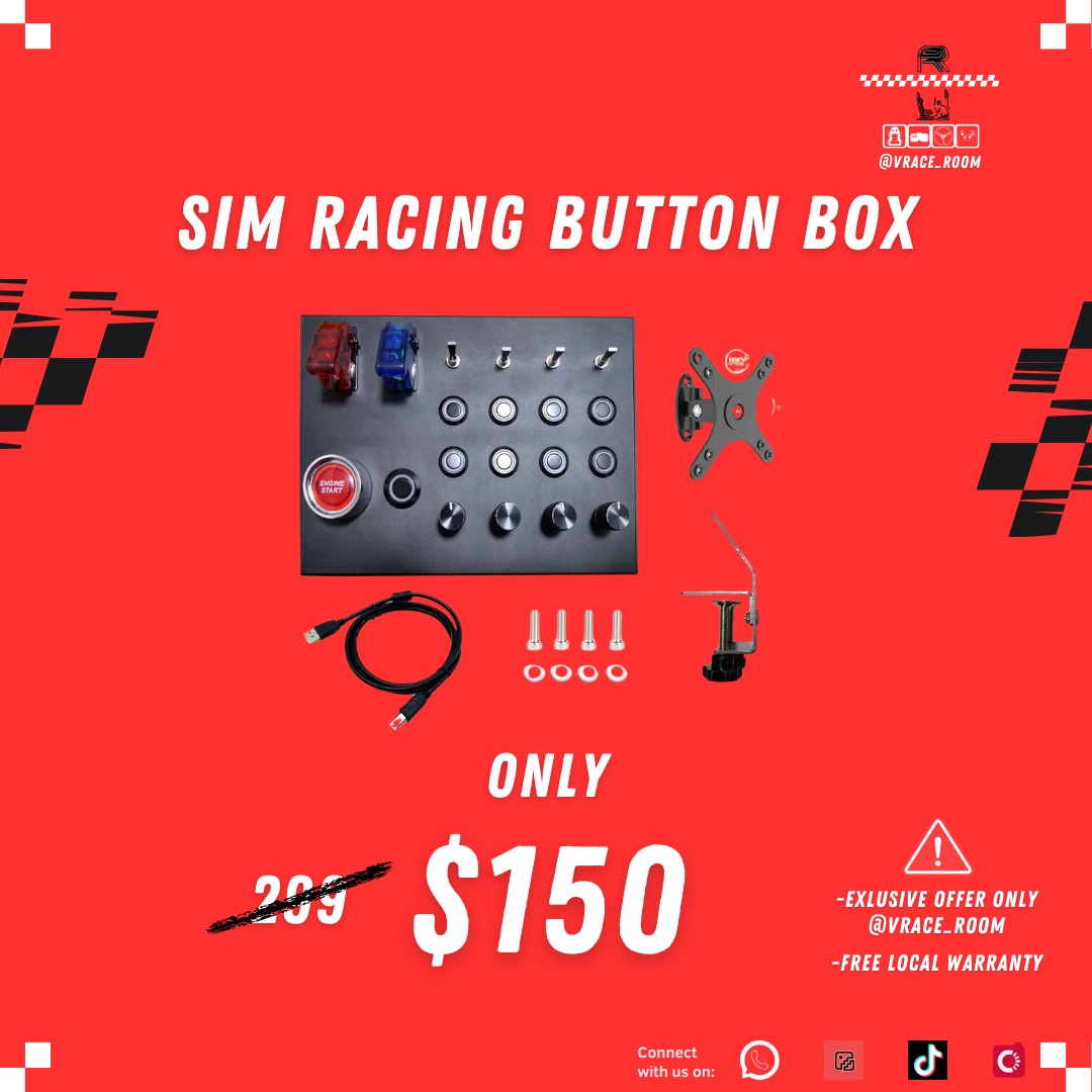 Sim Racing Button Box, Video Gaming, Gaming Accessories, Controllers on ...