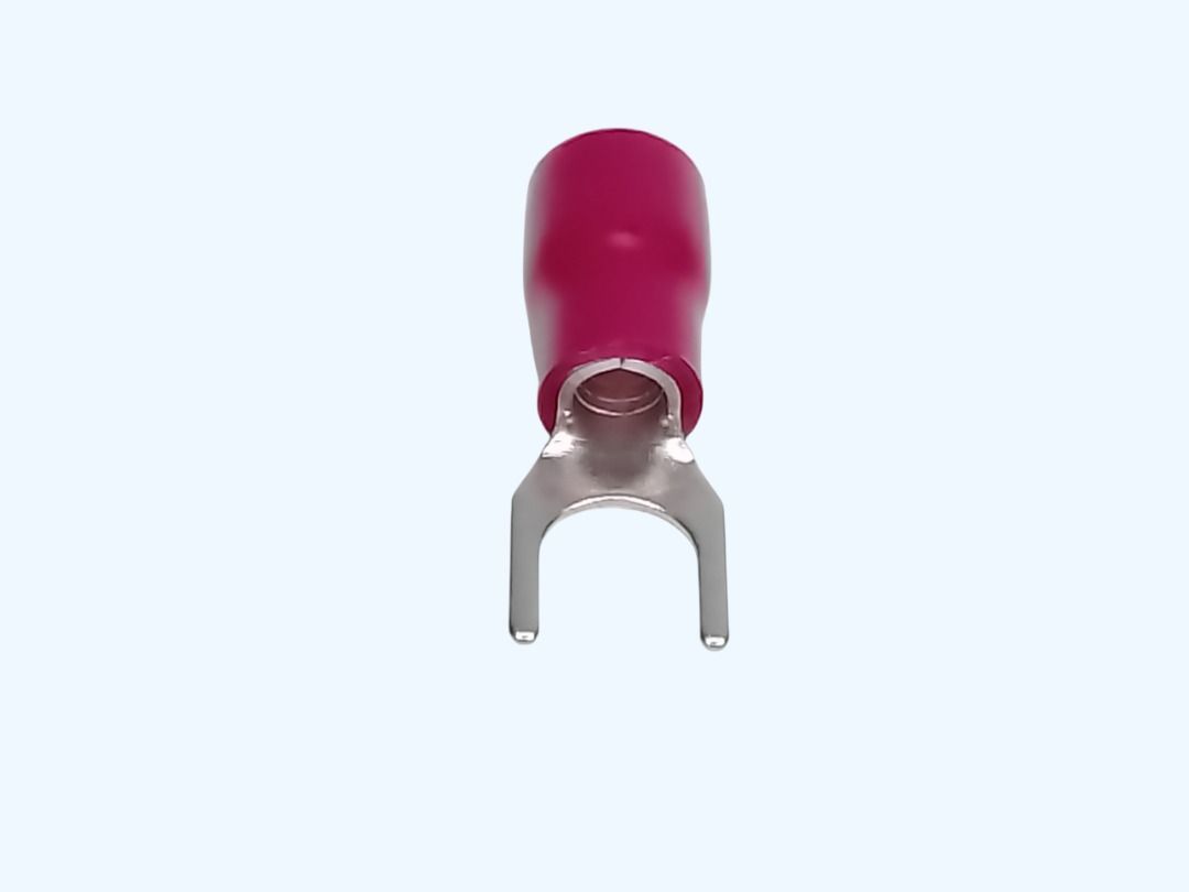 SPADE INSULATED WIRE CONNECTOR, ELECTRICAL FORK CRIMP TERMINAL, 10-PCS per ORDER (Category: Electrical, Adaptors & Sockets) located in Quezon City. Submitted by besteinpc (Listing ID 1419714895, Image 3). Description: SPADE INSULATED WIRE CONNECTOR, ELECTRICAL FORK CRIMP TERMINAL, 10-PCS per ORDER FEATURES: VARIATION: 👉a. SV1-3 - 22-16 AWG (0.5-1.5mm²) 👉b. SV1.25-4 - 22-16 AWG (0.5-1.5 mm²) 👉c. SV2-3 - 16-14 AWG (1.5-2.5 mm²) 👉d. SV2-4 - 16-1