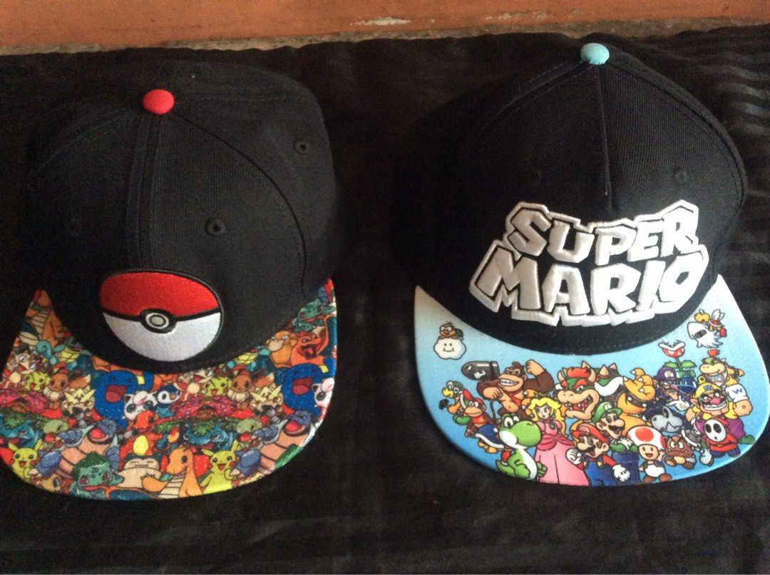 Super Mario and Pokemon Baseball Cap (2015/2016) (Category: Caps & Hats) located in Quezon City. Submitted by marky1969 (Listing ID 1419639434, Image 1). Description: For Sale Only... Padala lang... No need for it... WYSIWYG... SELLING AS BUNDLED ONLY... Pick up lang dito sa house along T Sora QC or Shipping... Thks..