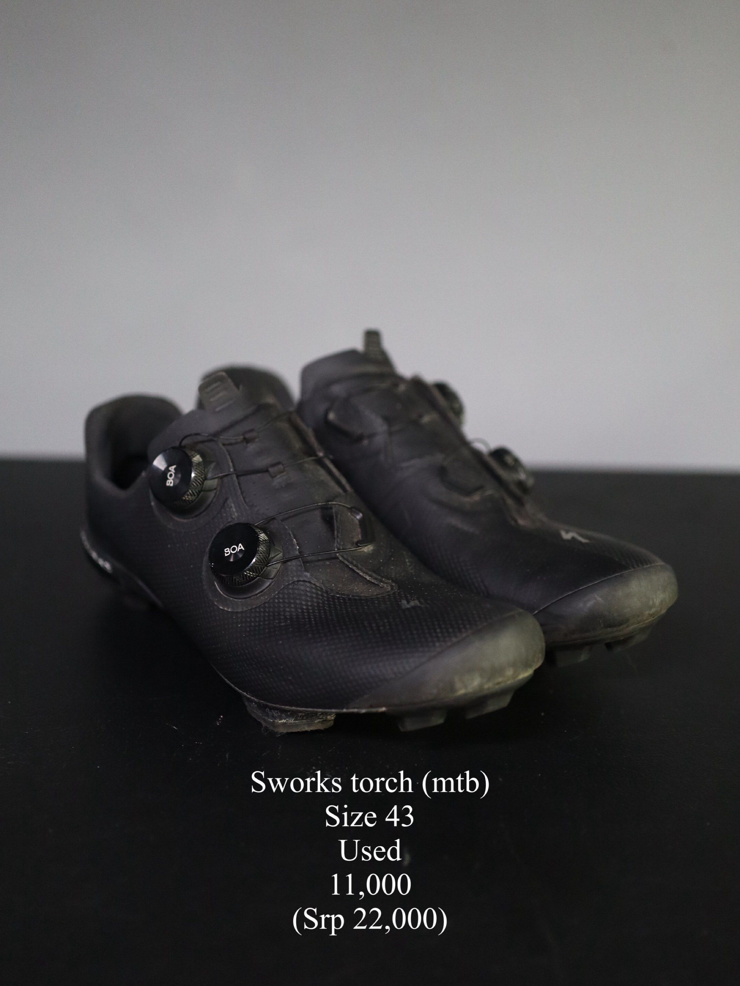 Sworks Torch MTB Cycling Shoes Size 43 (Category: Bicycles) located in Muntinlupa City. Submitted by gretchtr (Listing ID 1419657487, Image 1). Description: Sworks Torch (mtb) Size 43 Item coming from Alabang Muntinlupa SF and booking c/o buyer Gcash payment.