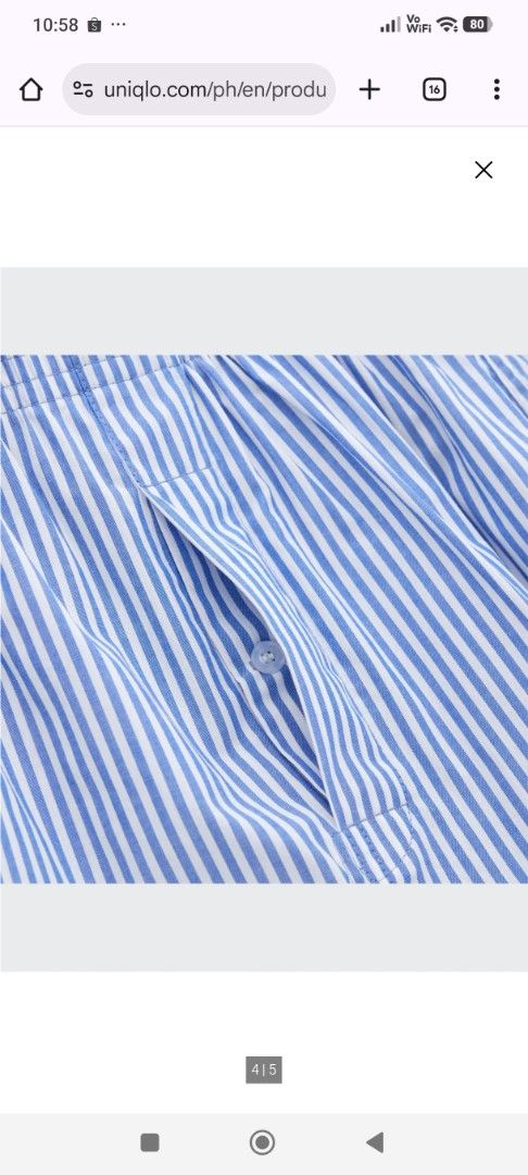 Uniqlo Woven Trunk (Category: Underwear) located in Cabarroguis. Submitted by hutchenreuther (Listing ID 1419616506, Image 3). Description: UNIQLO London Blue Woven Trunk XL P190 + sf.