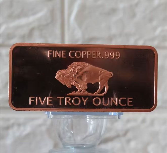 5oz Copper Bar Ship Design - like gold and silver bars (Category: Currency) located in Quezon City. Submitted by victr2 (Listing ID 1419902959, Image 3). Description: 5oz Copper Bar Ship Design Material: Pure Copper Weight: 5 oz Size: 120x45x4mm size Price: 3250 Item for pickup at our location in North Fairview QC..
