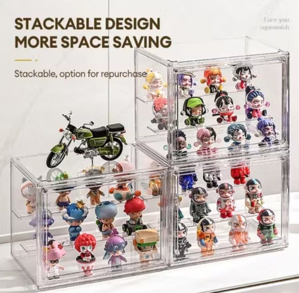 Acrylic Display Case - Stackable, Full Transparent, Hobbies & Toys ...