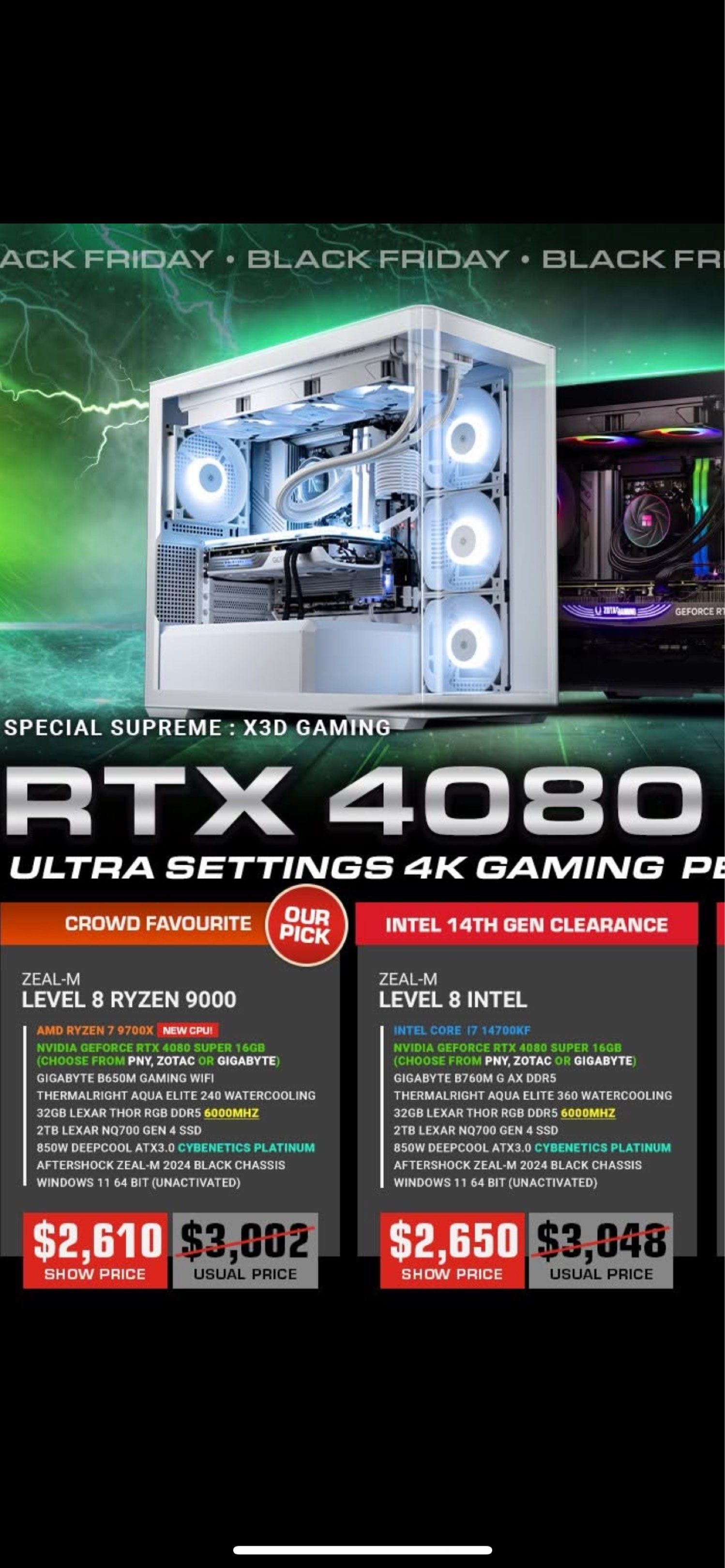 Aftershock Super New Condition Desktop RTX4080 SUPER65561094748417112