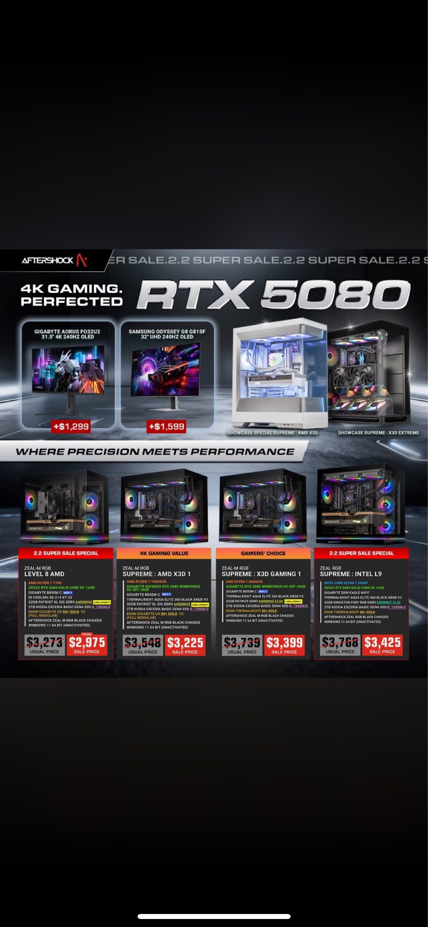 Aftershock Super New Condition Desktop RTX4080 SUPER65561094748417114