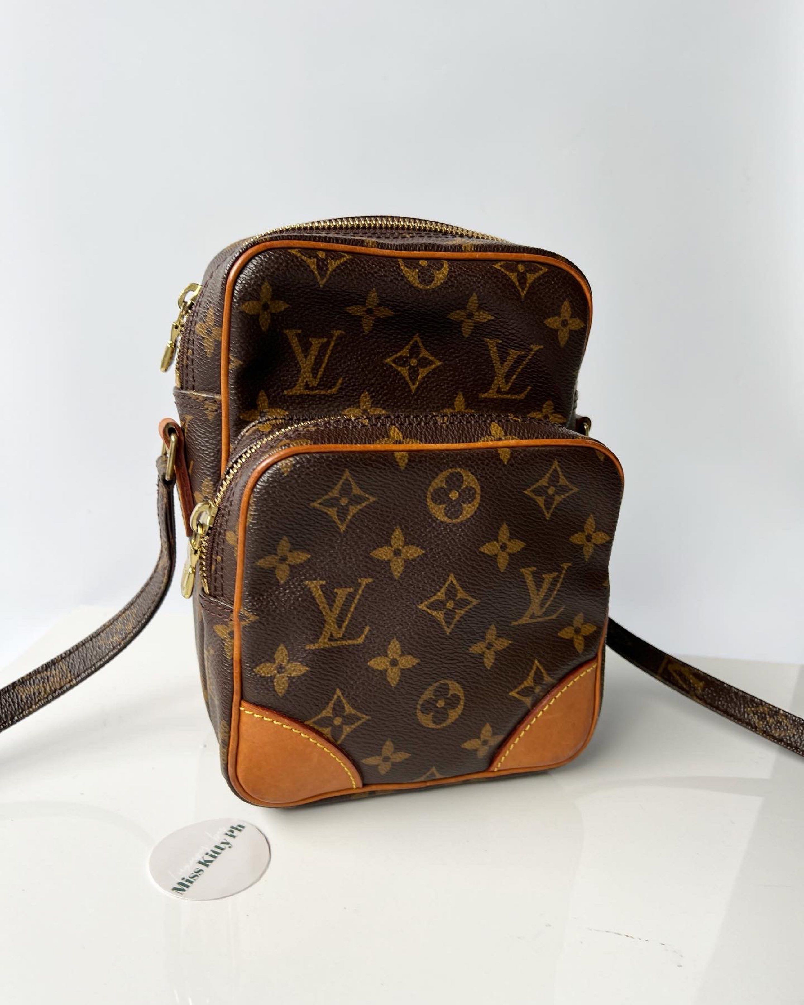Authentic Preowned Louis Vuitton Monogram Amazon PM Crossbody Bag (Category: Luxury Bags & Wallets) located in San Pablo. Submitted by misskittyph (Listing ID 1419781167, Image 2). Description: Monogram Amazon Pm Crossbody Bag ▪️34k Made in France with datecode SD0050⠀⠀⠀⠀⠀⠀⠀⠀⠀ in excellent condition honey patina on vachetta Layaway options available 💯Guaranteed authentic or your money back .