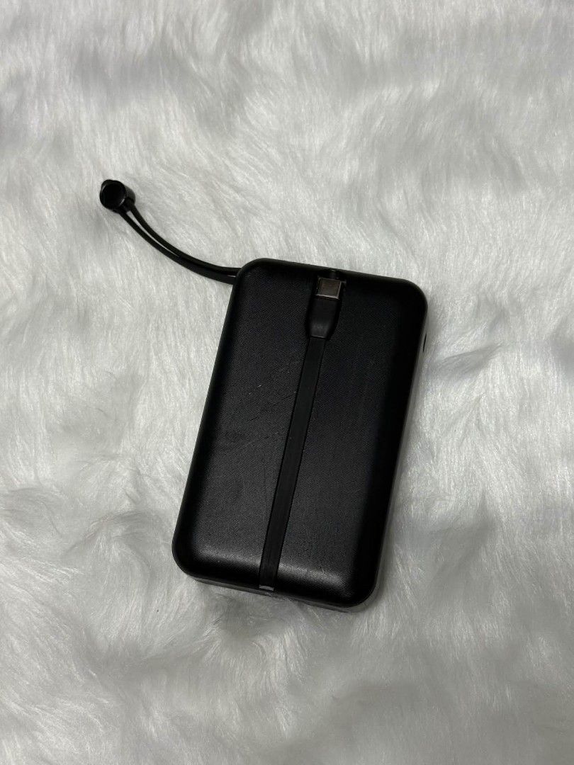 Black Rapoo 20000mAh Powerbank (Category: Cases & Sleeves) located in Manila. Submitted by abcdcv (Listing ID 1419933125, Image 2). Description: - heavy-duty - can full-charged 3 gadgets - like new‼️.
