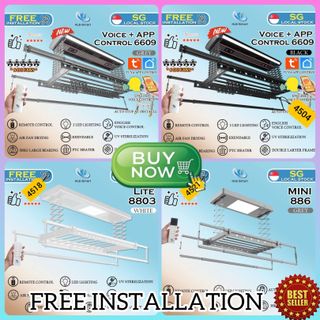 { FREE INSTALLATION }Electric Drying Rack | Ceiling Dryer Rack ...