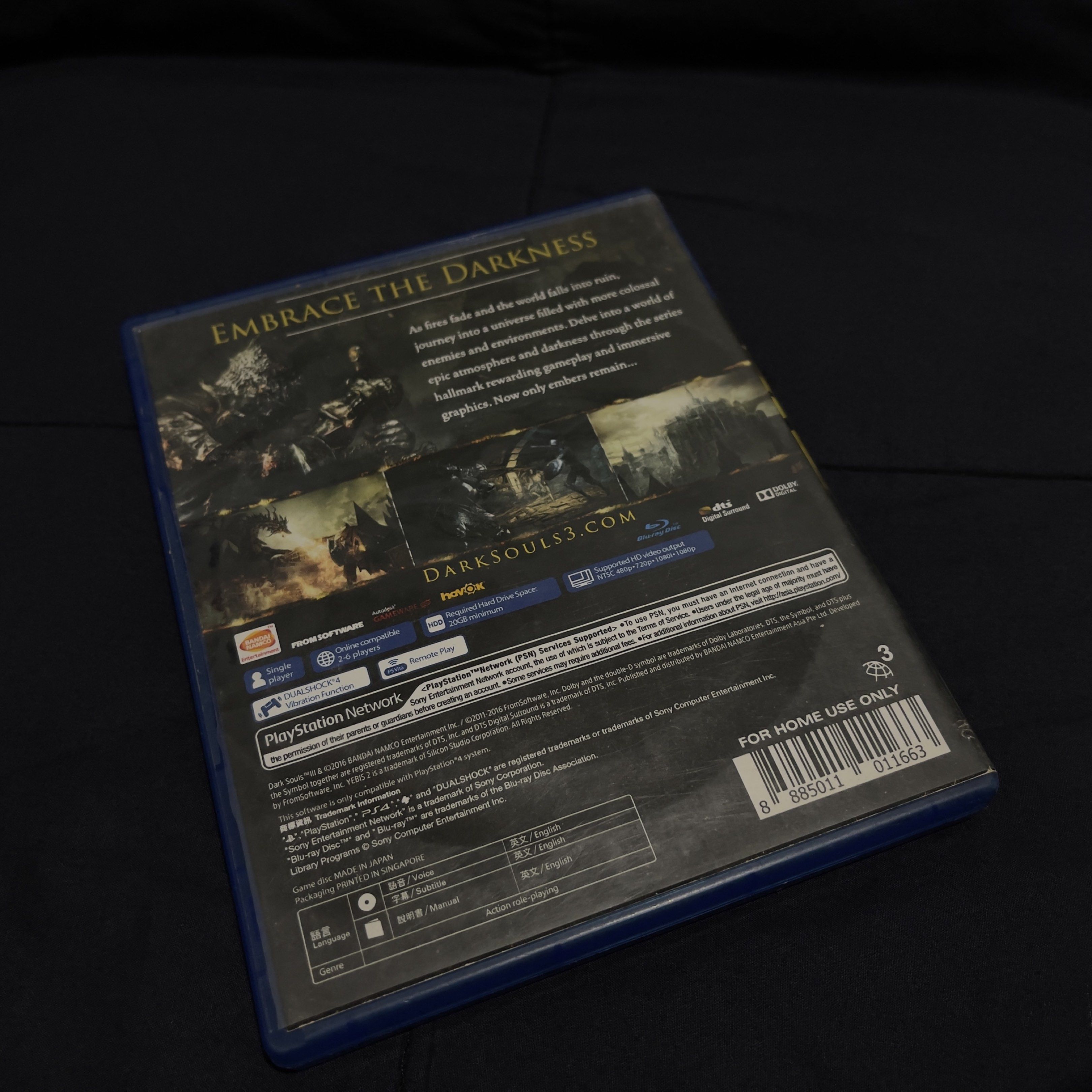 Dark Souls III - PS4 Game (Category: PlayStation) located in Manila. Submitted by passionculture_est2026 (Listing ID 1419964793, Image 3). Description: - Dark Souls III for PlayStation 4 - Clean cd - Working game - No Flaws Rfs- Finished the game Mop-Gcash/Bdo Courier-Jnt ❗️What you see is what you get❗️ 📍Prosperidad Agusan, Mindanao.