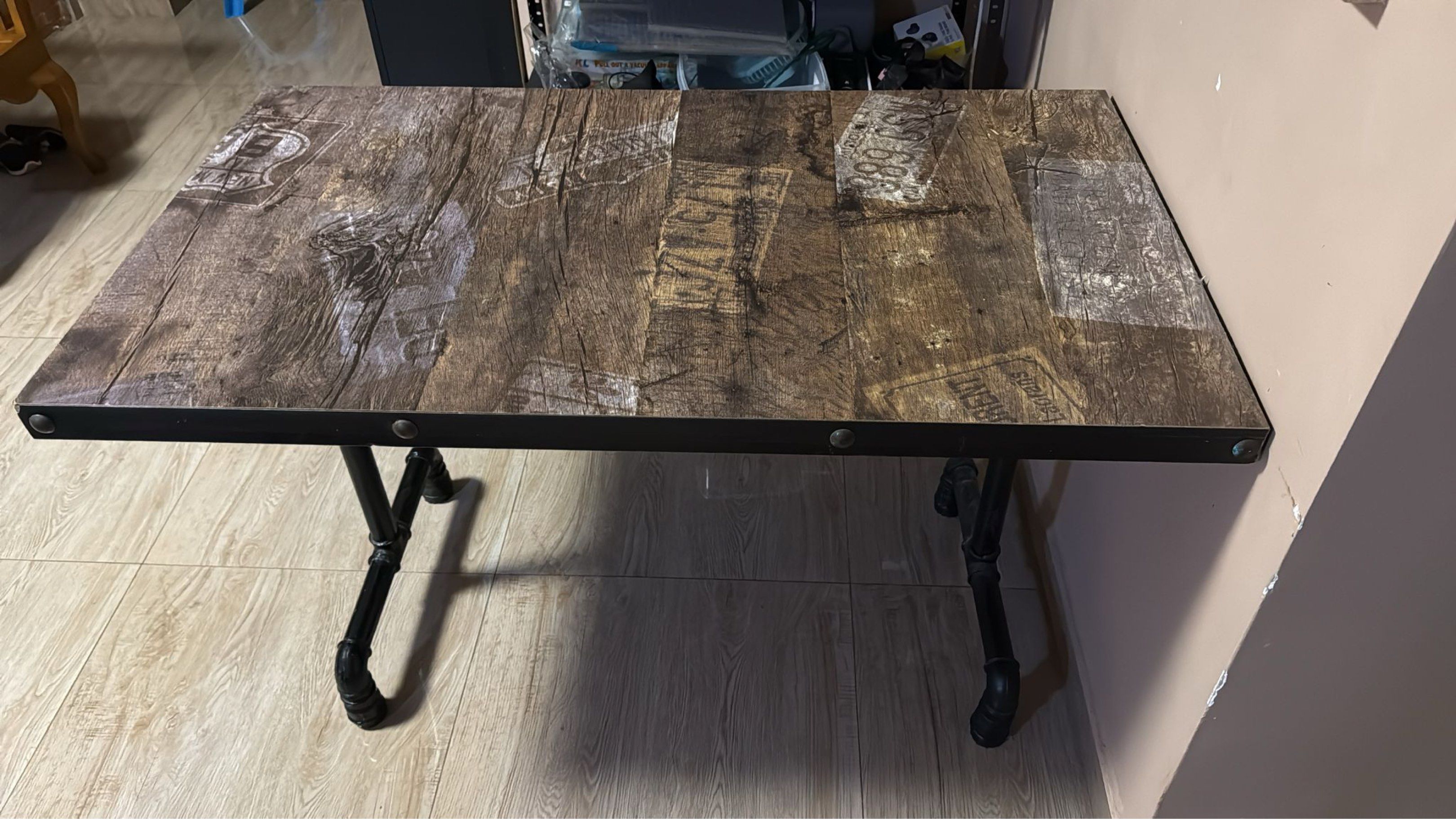 Dining table (Category: Tables & Sets) located in Singapore. Submitted by myramarvel3456 (Listing ID 1419927691, Image 3). Description: Dining table with 2 plastic chairs. Nego. .