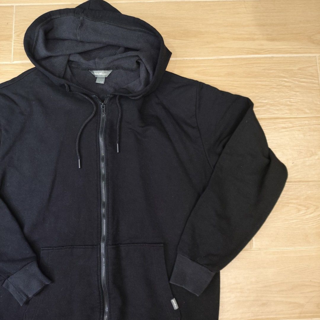 Eddie Bauer Black Zip-Up Hoodie (Category: Coats, Jackets and Outerwear) located in Tagaytay City. Submitted by splurge_ (Listing ID 1419948371, Image 3). Description: For Sale: ▫️Eddie Bauer Hoodie Jacket ▫️ Complete tags ▫️ Excellent Condition ▫️Size Large on tag Dimensions: ▫️ Length - 27.5 inches ▫️ Width - 21 inches ▫️Arm Length -22 inches ▫️Arm Width-8 inches Php 600 ▫️ Shipping fee is already included ▫️ Shipping via J&T ▫️ Tagaytay Seller