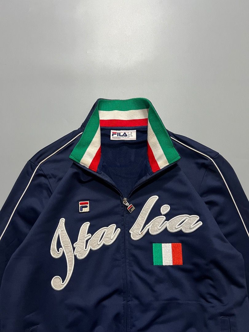 Fila Italia Mens Track Jacket | Size Medium (Category: Coats, Jackets and Outerwear) located in Santa Cruz. Submitted by malvivente (Listing ID 1419880511, Image 3). Description: Fila Italia Mens Track Jacket | Size Medium Dimension - 22x28 9.8/10 color rate & condition Good as new condition ₱670 only.