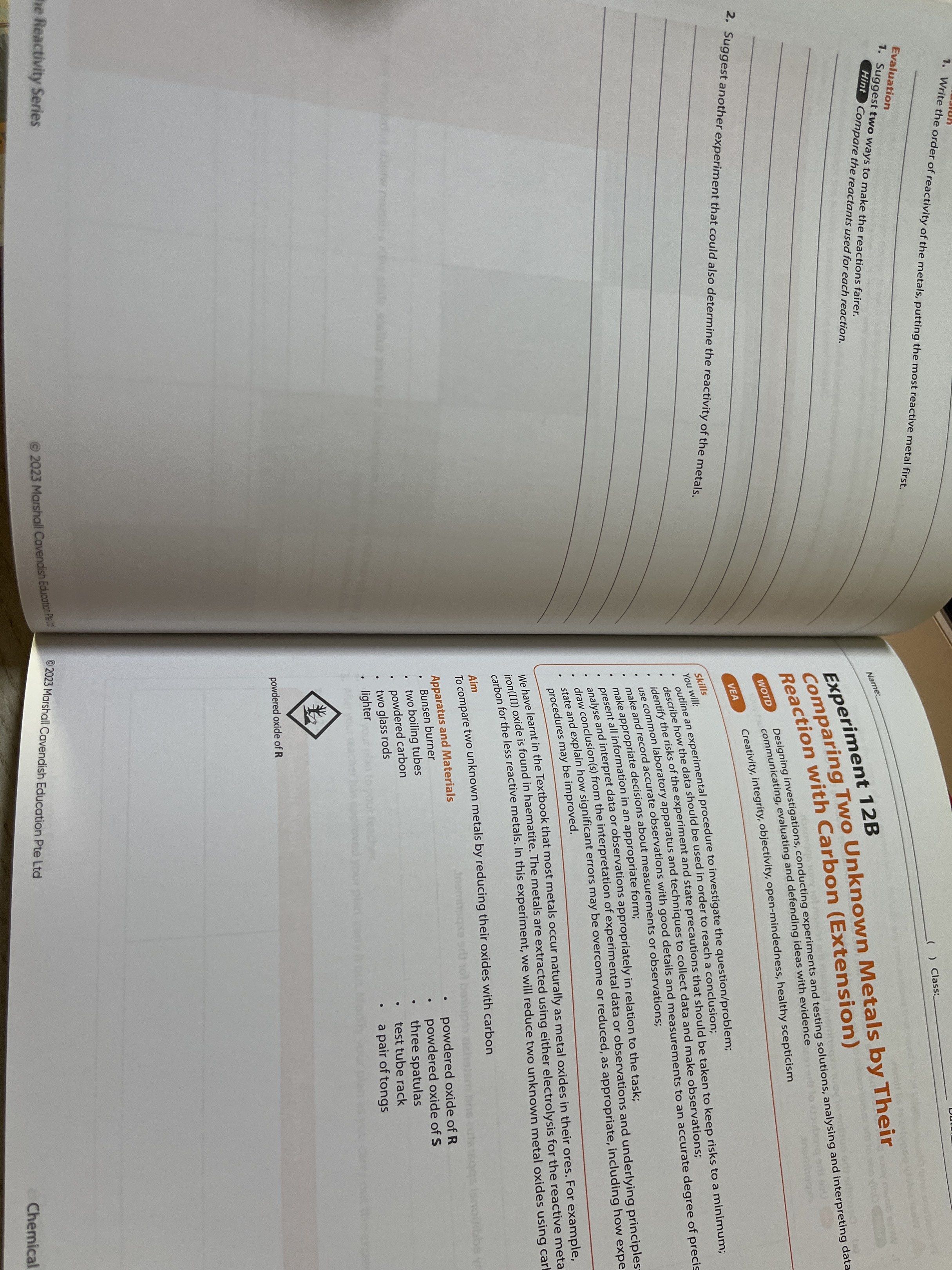 GCE O Level Science Practical Workbooks, Hobbies & Toys, Books ...