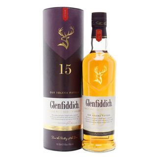 Glenfiddich Our Solera Fifteen 15 Year Old, European Oak Sherry & New Oak & Bourbon Cask, 40% whisky bottle