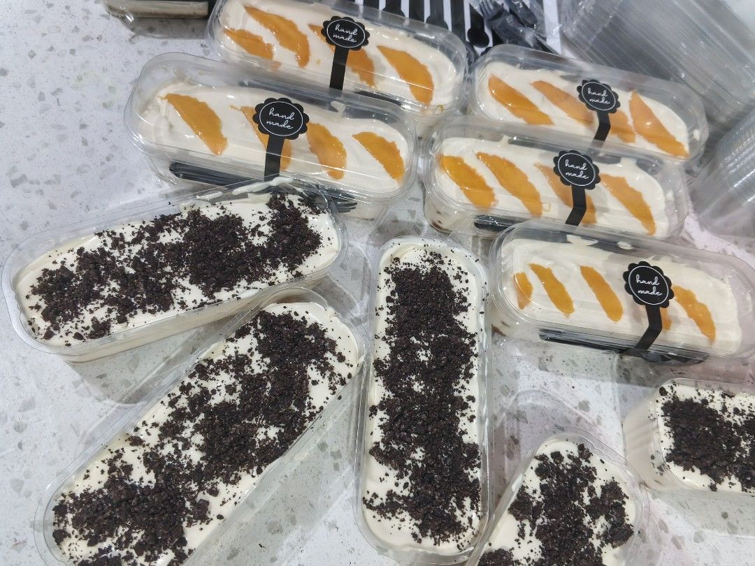 Handmade Mango Graham and Oreo Dessert (Category: Other Food & Drinks) located in Las Pinas. Submitted by mariel_infinity (Listing ID 1419908152, Image 2). Description: Graham Float Available Flavors Mango - 70 Cookies & Cream 65 Open for Resellers just pm me thank you .