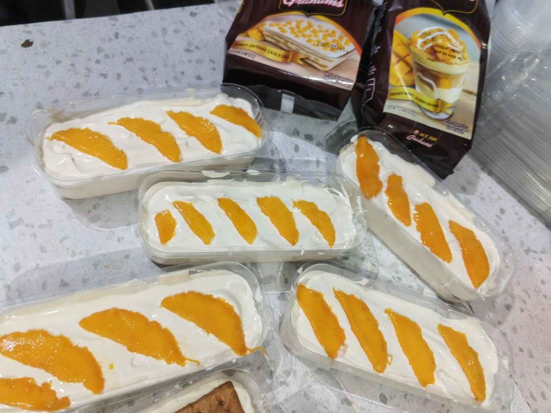 Handmade Mango Graham and Oreo Dessert (Category: Other Food & Drinks) located in Las Pinas. Submitted by mariel_infinity (Listing ID 1419908152, Image 3). Description: Graham Float Available Flavors Mango - 70 Cookies & Cream 65 Open for Resellers just pm me thank you .