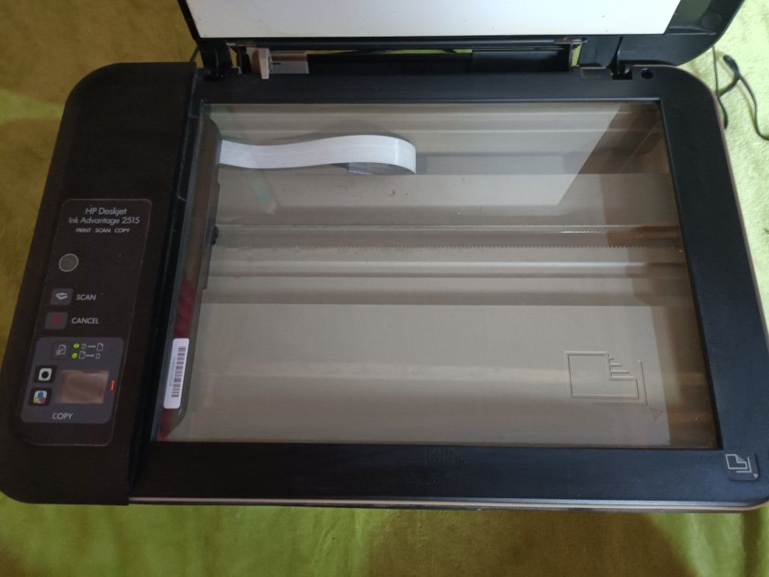 HP Deskjet Ink Advantage 2515 Printer (Category: Printers, Scanners & Copiers) located in Antipolo. Submitted by jeromii (Listing ID 1419839616, Image 2). Description: Selling as defective, di ko sure ano exact issue pero may power pa (umiilaw/bumubukas) Nakatambak kaya binebenta na lang Includes: printer + power adapter/cables (as seen) Meet up / pickup: Antipolo area.