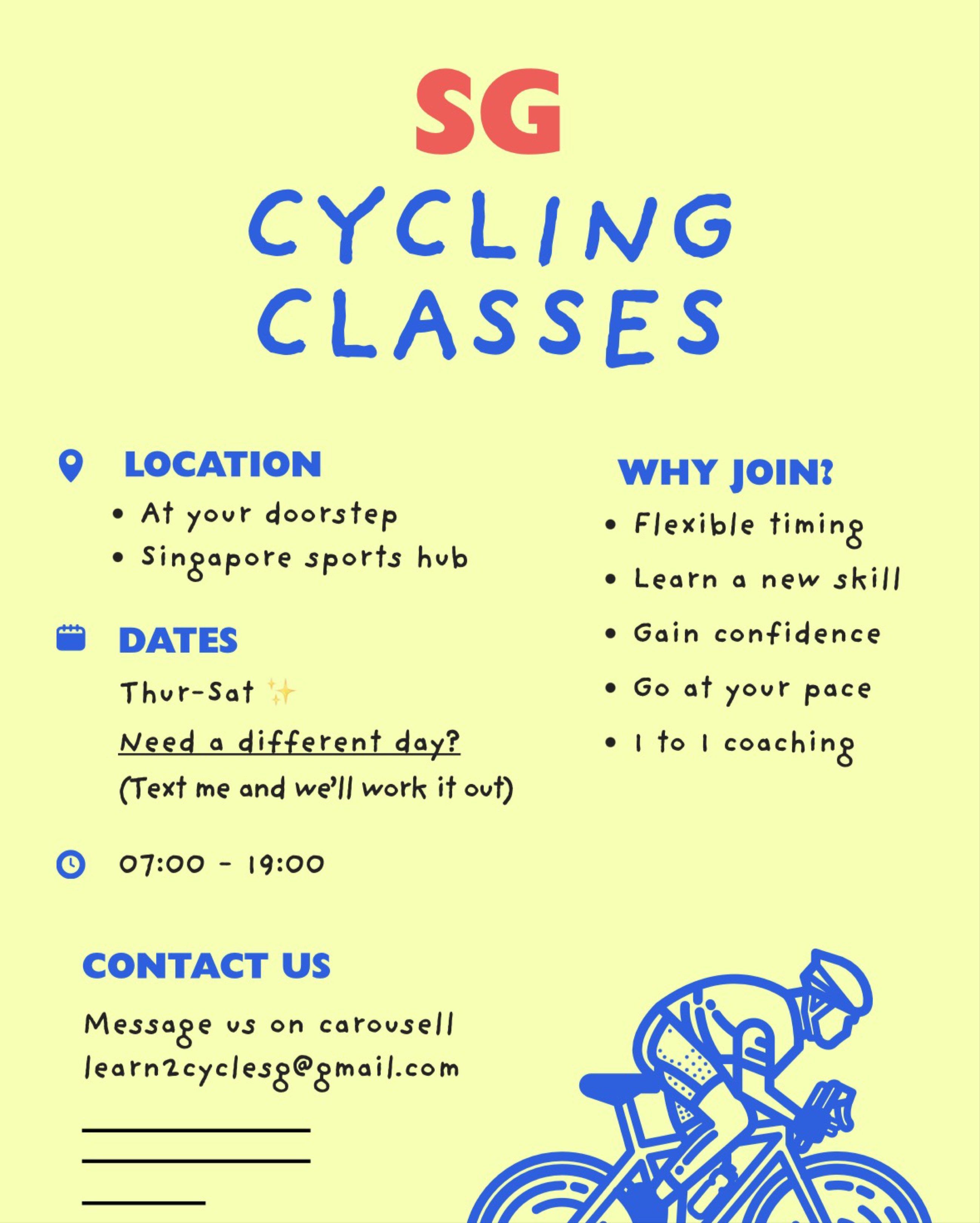 Kids & Adult Bicycle lesson (No more training wheels), Sports Equipment ...