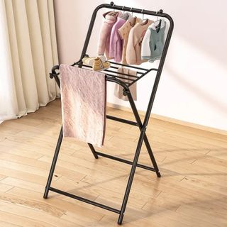 Wall Mounted Clothes Hanger Rack, Retractable Clothes Drying Rack,Space ...