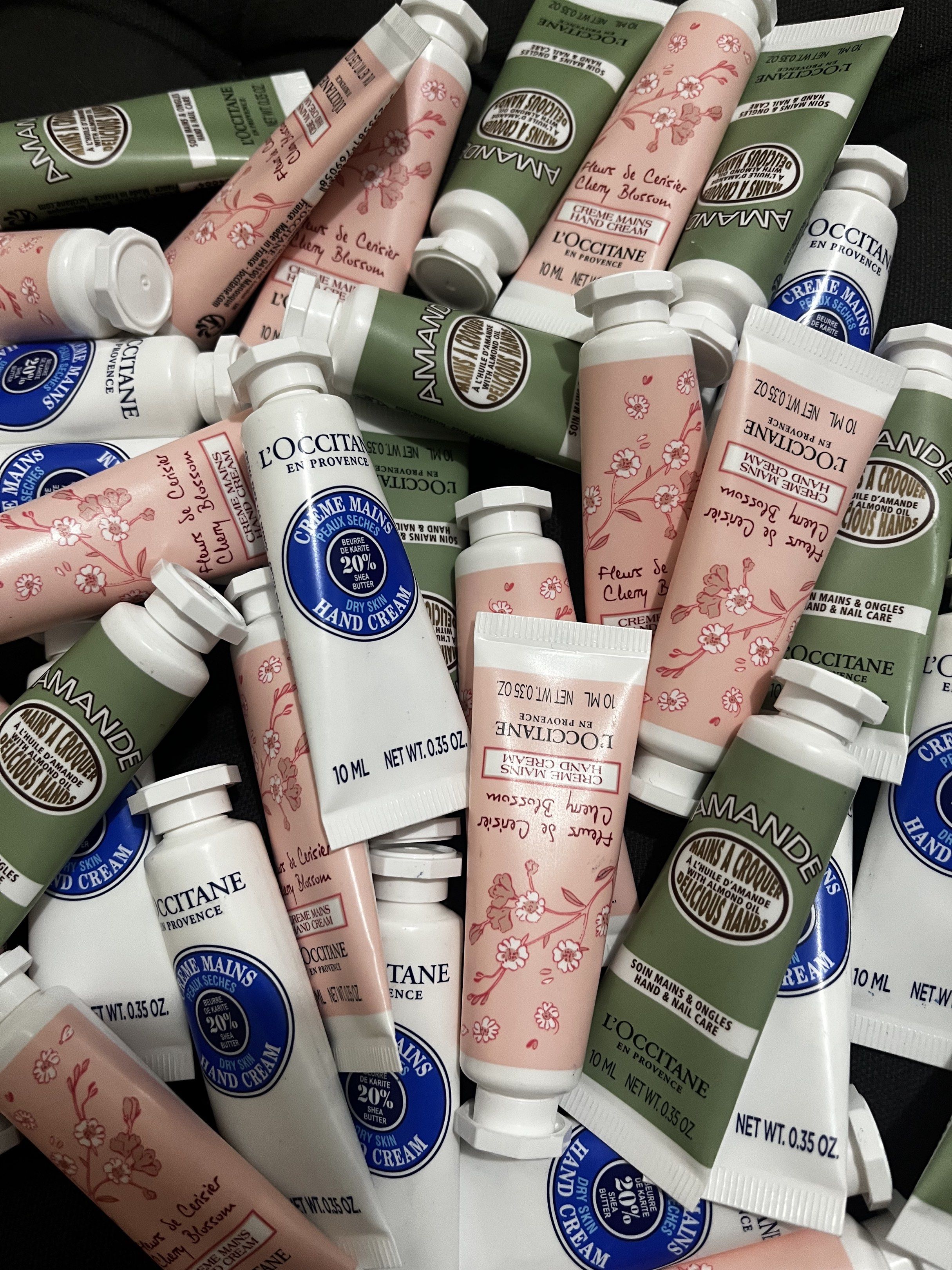 L’occitane | Hand Cream (10ml) (Category: Hands & Nails) located in Malabon City. Submitted by michellegaspi (Listing ID 1419790771, Image 1). Description: L’occitane | Hand Cream (10ml) 🩷Shea Butter - ₱250 💖Cherry Blossom - ₱250 🍀Almond - ₱295.