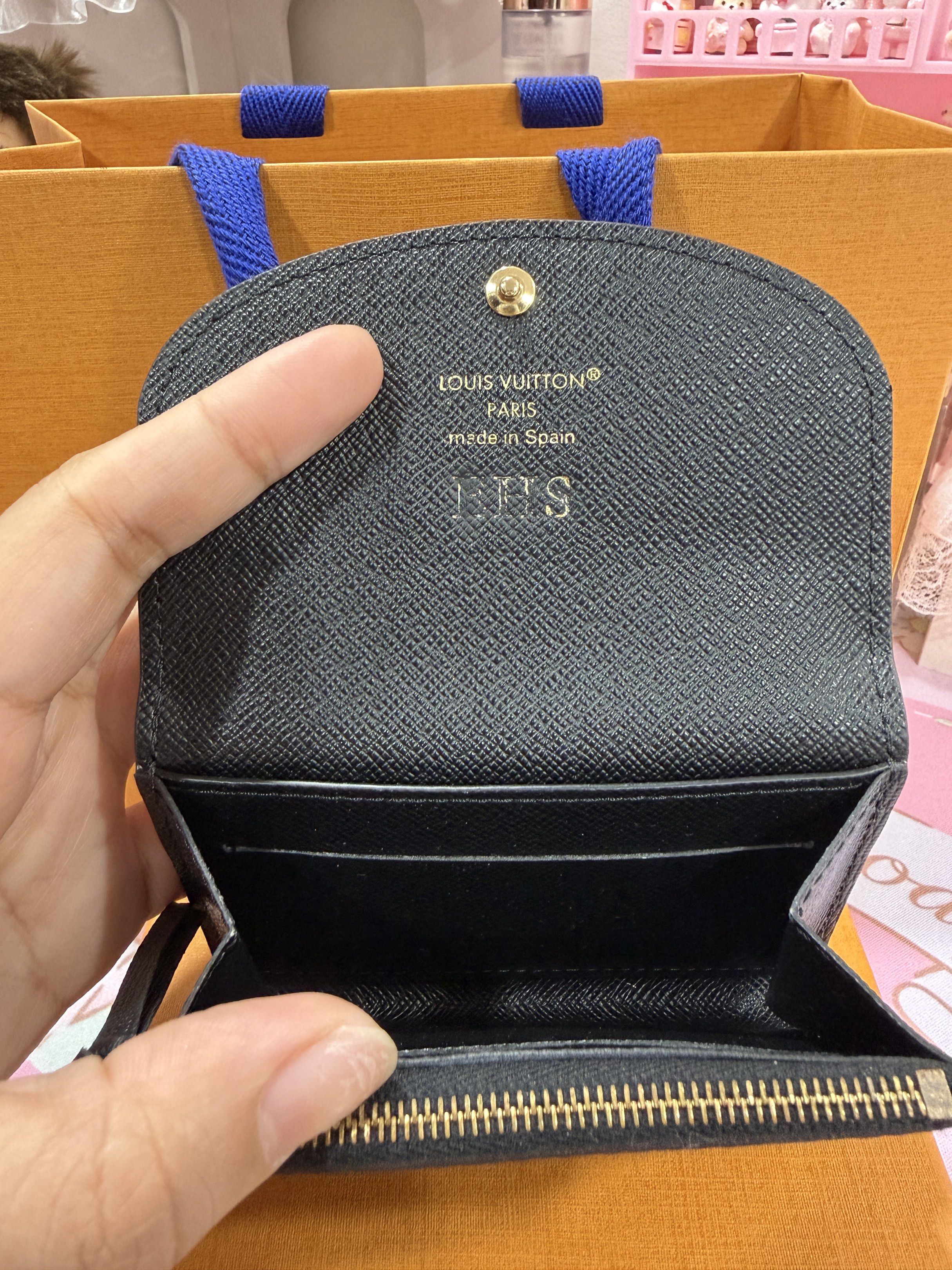 Louis Vuitton Rosalie Monogram Wallet (Category: Luxury Bags & Wallets) located in Caloocan City. Submitted by mavs_alinas (Listing ID 1419962017, Image 3). Description: Authentic Louis Vuitton Monogram Wallet Issue: with initials and nawala ko yung receipt pero i have photo naman .