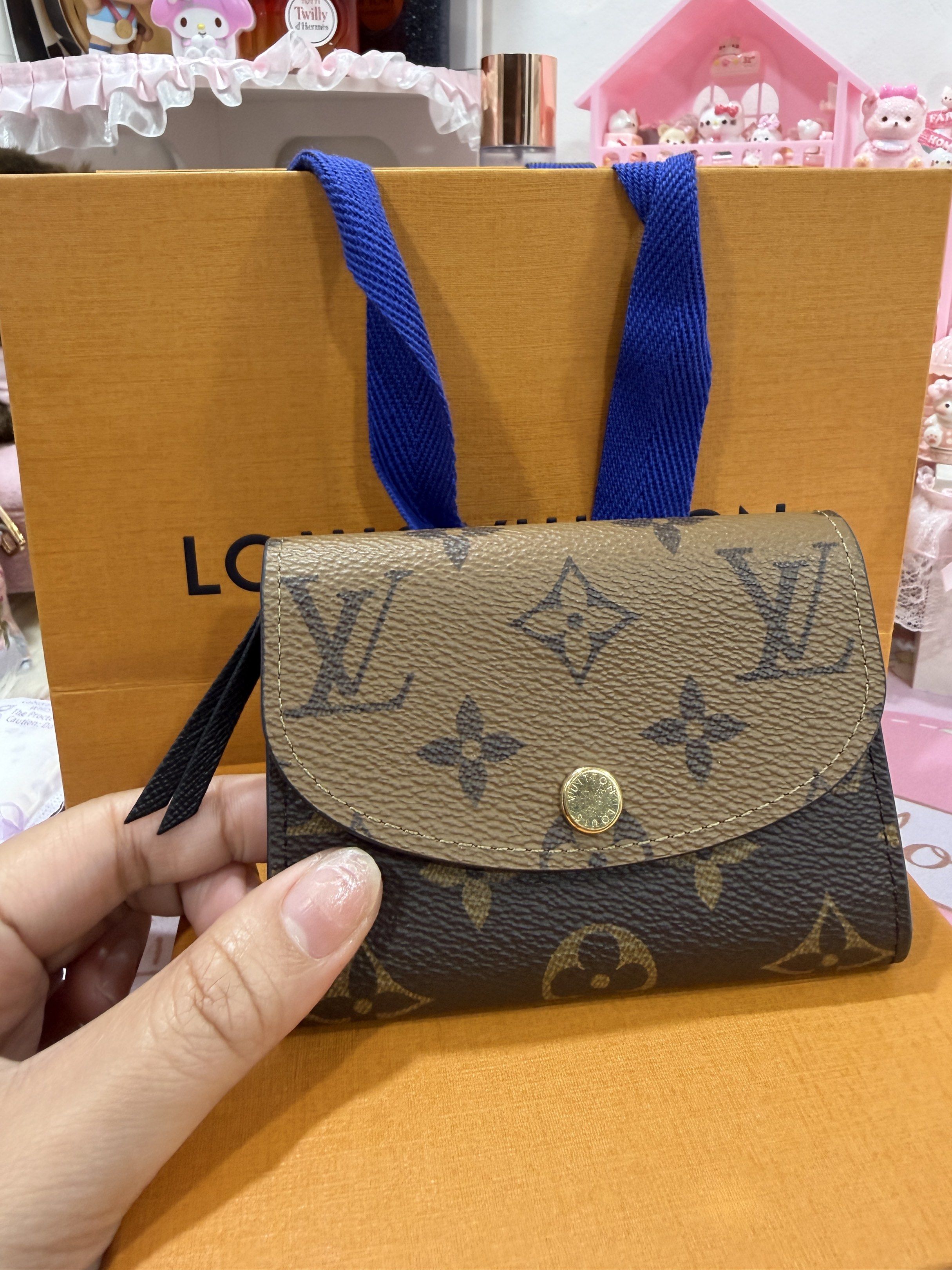 Louis Vuitton Rosalie Monogram Wallet (Category: Luxury Bags & Wallets) located in Caloocan City. Submitted by mavs_alinas (Listing ID 1419962017, Image 1). Description: Authentic Louis Vuitton Monogram Wallet Issue: with initials and nawala ko yung receipt pero i have photo naman .
