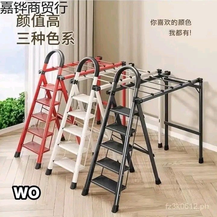Multifunctional 5-Step Ladder with Clothes Rack (Category: Other Home Furniture) located in Manila. Submitted by micoooy (Listing ID 1419910843, Image 1). Description: Versatile 5-step ladder doubles as a clothes rack. It comes in multiple colors and can hold up to 300斤. The ladder is designed for stability and safety, making it suitable for various uses, including reaching high places and organizing clothes. It's a multi-use item that can be use