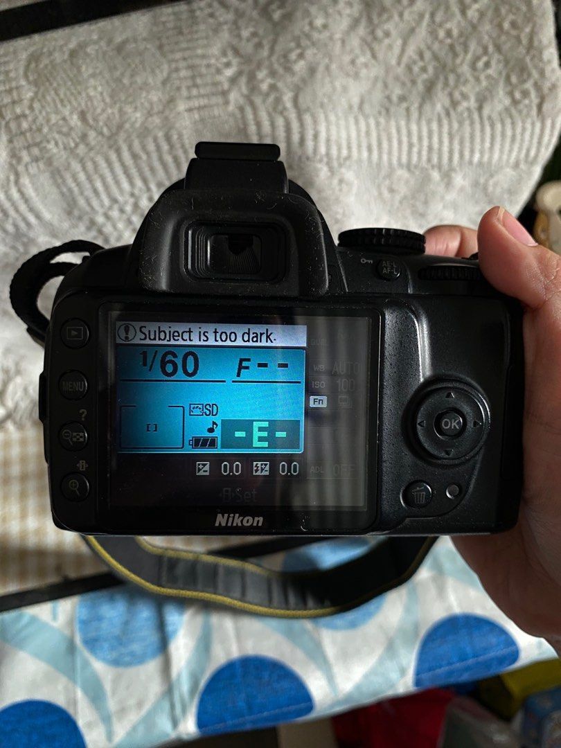 Nikon D3000 (Old. For parts out) (Category: Cameras) located in Imus. Submitted by shopfromlilo (Listing ID 1419876367, Image 2). Description: -Old. For parts out. -Working but not ideal to use anymore - Nikon D3000 DSLR camera - 18-55mm lens included - Comes with charger and battery - Includes camera strap and bag (damage strap) Imus, Cavite location.