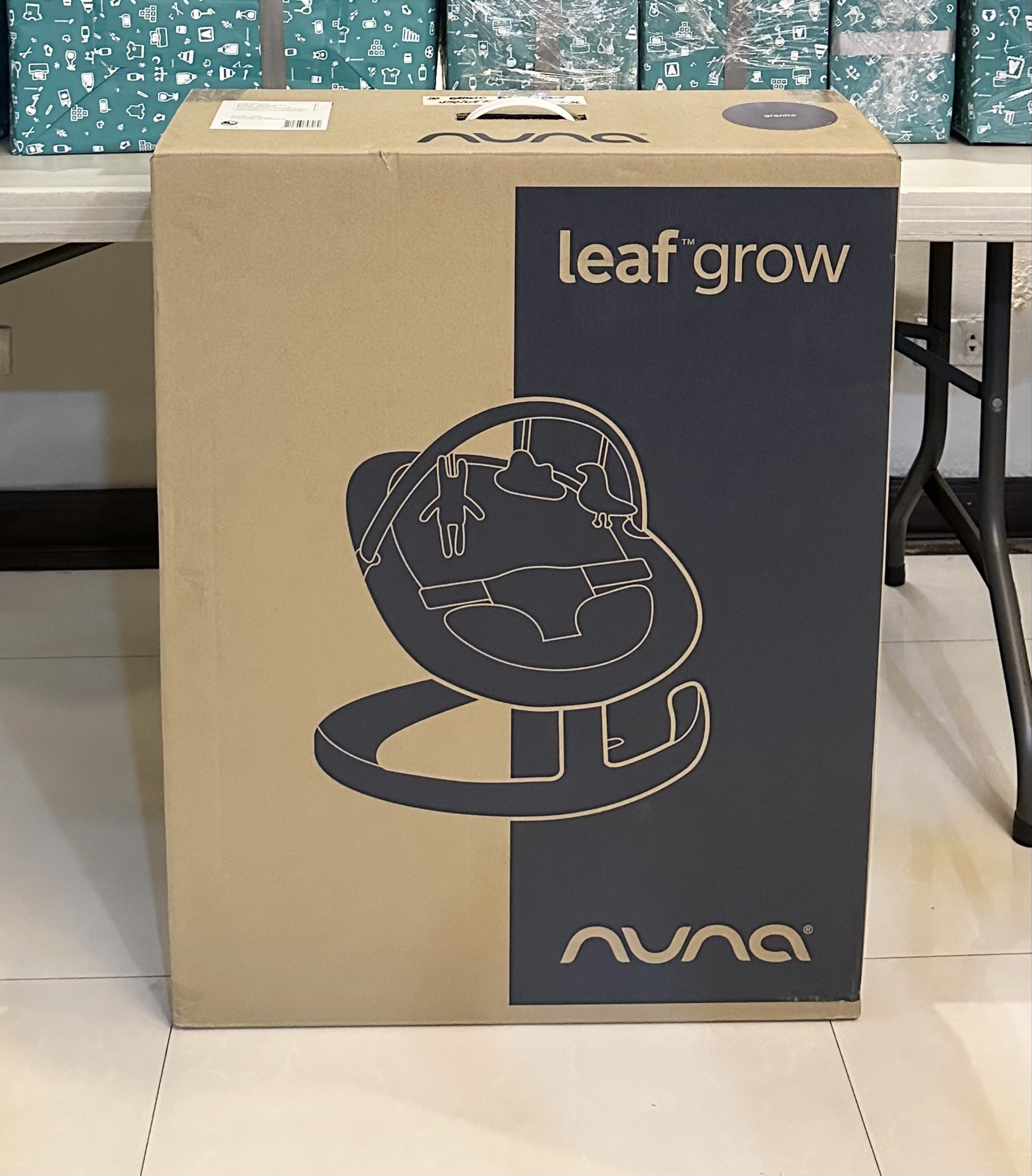 Nuna Leaf Grow w/ Toy Bar (complete with box) (Category: Cots & Cribs) located in Mandaluyong City. Submitted by msi17 (Listing ID 1419818632, Image 2). Description: Nuna Leaf Grow w/ Toy Bar (complete with box) Super sturdy, smooth motion, and very calming for babies. ✔ Still in very good condition ✔ Minimal scratches on the metal base (purely cosmetic) ✔ Fabric and seat are clean and well maintained ✔ Suitable from newborn up to toddler stage —