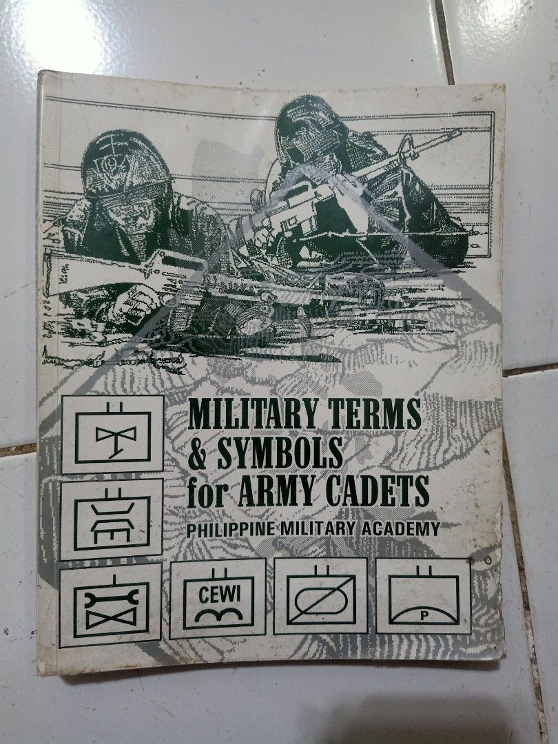 Pma military terms (Category: Textbooks) located in Las Pinas. Submitted by the_recycle_shop (Listing ID 1419936638, Image 1). Description: Vintage pma book.