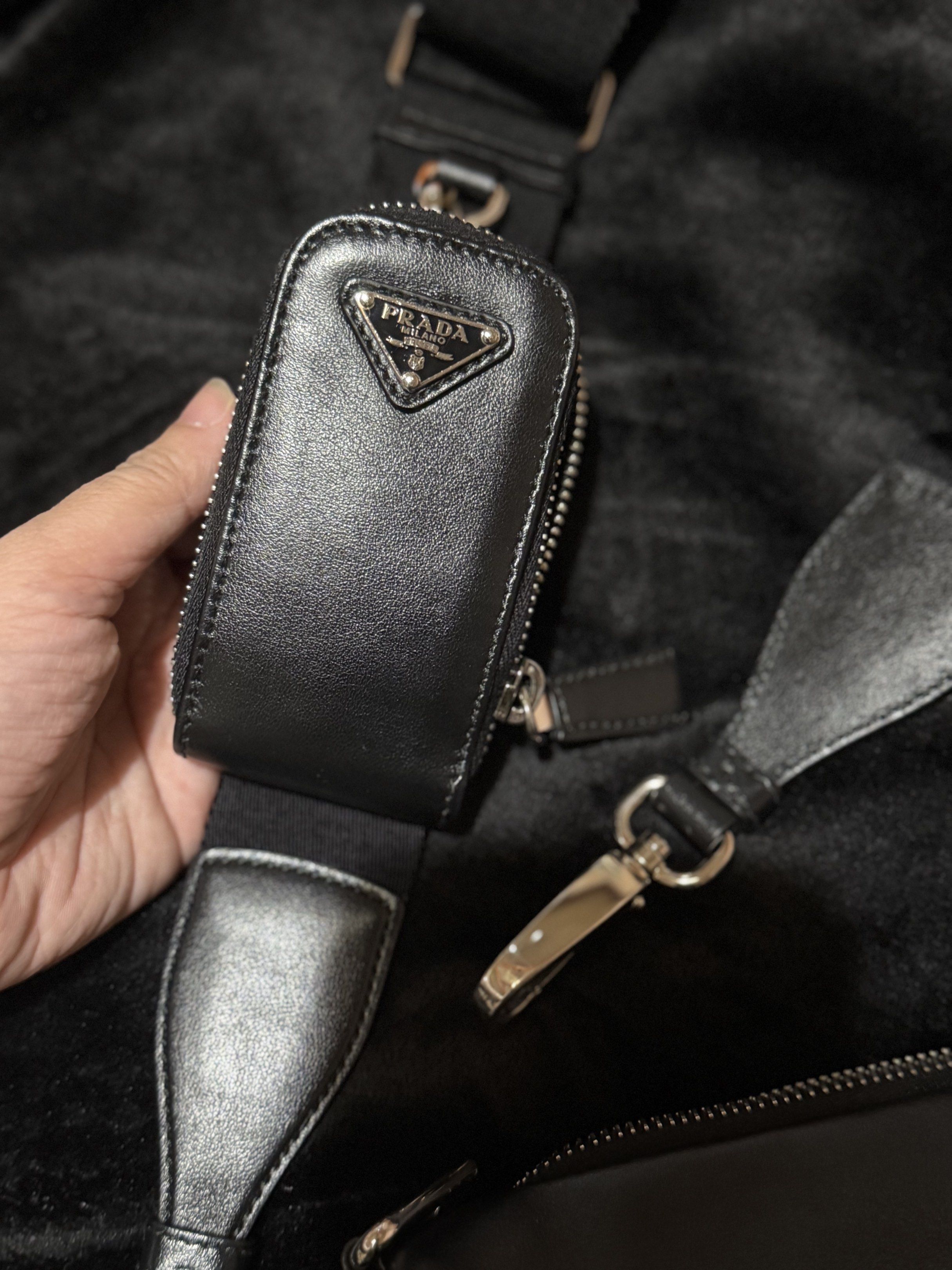 Prada Triangle Crossbody Bag (Category: Luxury Bags & Wallets) located in Manila. Submitted by pialoved (Listing ID 1419797984, Image 2). Description: Bag only.
