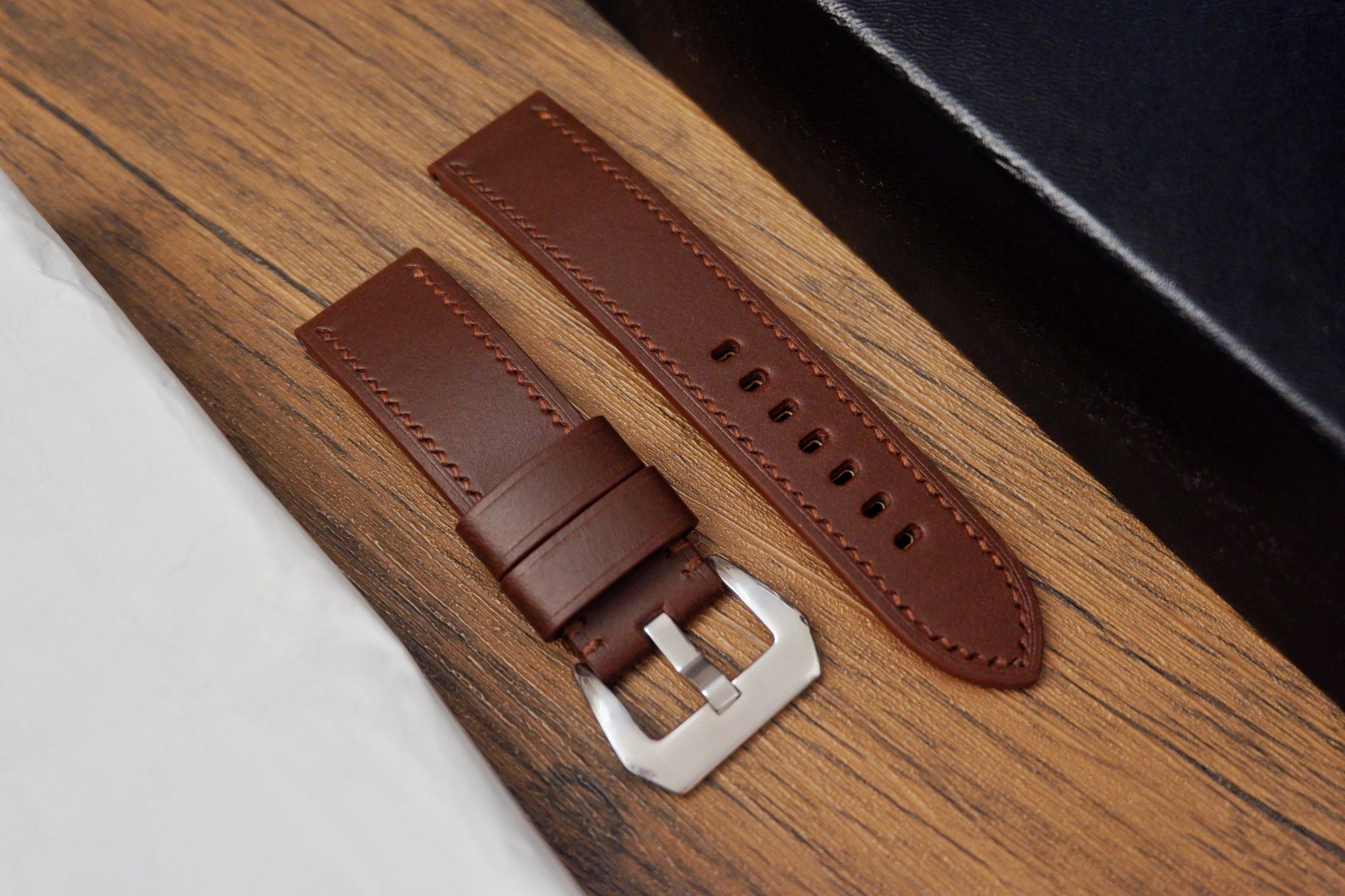 Premium Custom Handmade Leather Watch Straps (Category: Men's Watches) located in Muntinlupa City. Submitted by frewx (Listing ID 1419788375, Image 3). Description: Proudly Handmade in the Philippines TIMEBAUBLES straps are meticulously and proudly handmade in the Philippines from fine, exquisite genuine leathers. Made in-house by our small group of dedicated Artisans. We hand select our leathers, hand cut them, hand sewn and hand finished. • Pre
