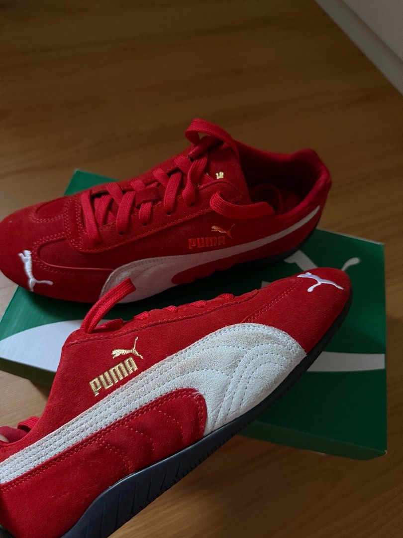 Puma Speedcat OG Red Sneakers (Category: Sneakers) located in Muntinlupa City. Submitted by cssndrax (Listing ID 1419874045, Image 3). Description: - used only during my korea trip - very comfy - us size 7 mens = us size 8.5 womens.