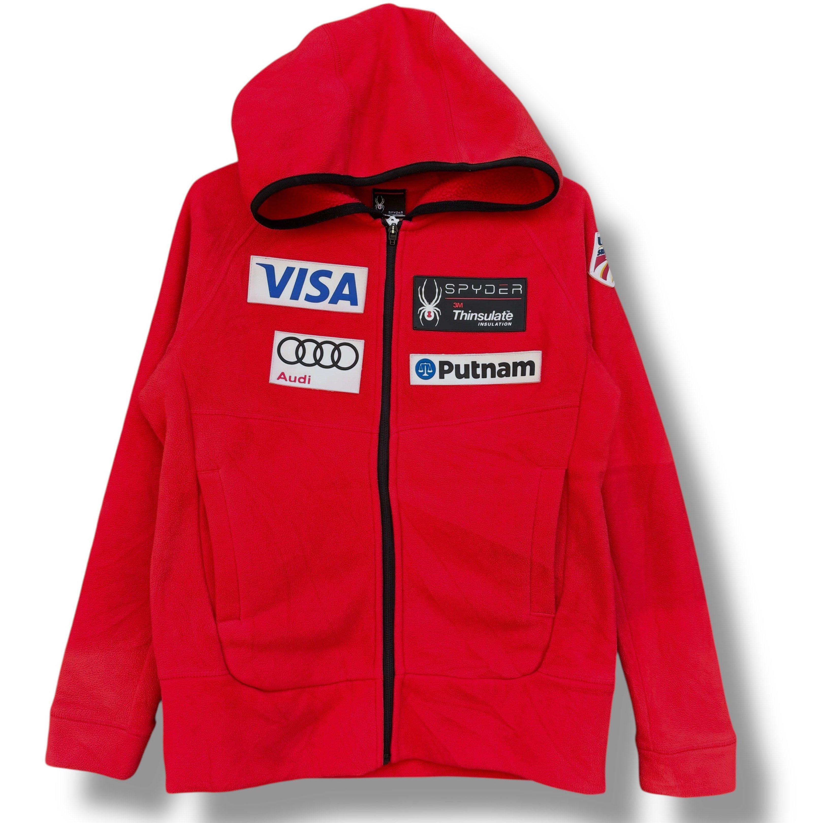 Spyder Red Fleece Jacket with Hood (Category: Coats, Jackets and Outerwear) located in Davao. Submitted by dvograilz (Listing ID 1419864546, Image 1). Description: Spyder Red Fleece Hoodie ⠀⠀⠀⠀⠀⠀⠀⠀⠀ •Condition: 10/10⠀⠀⠀⠀⠀⠀⠀⠀⠀ •Issues: NONE •Size (LxW): Fits S-M (25x19.5) ⠀⠀⠀⠀⠀⠀⠀⠀⠀ Mine: 450.