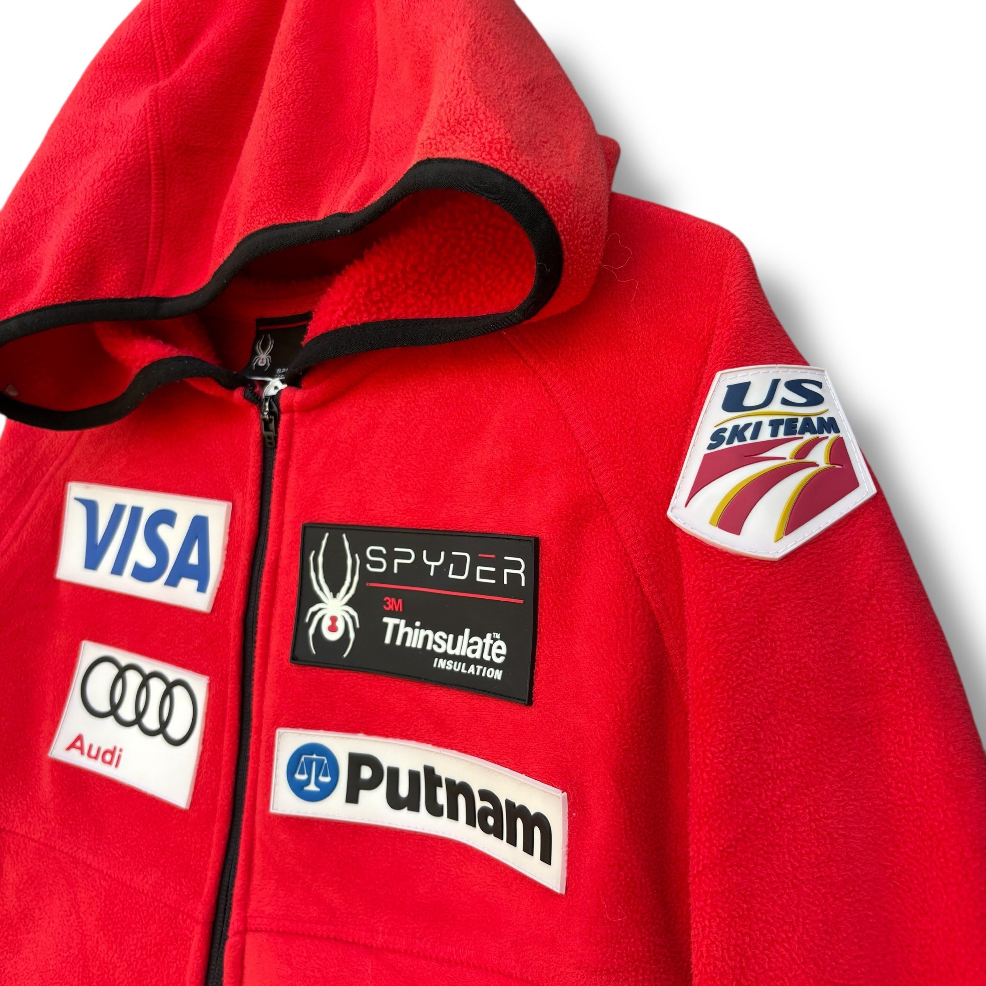 Spyder Red Fleece Jacket with Hood (Category: Coats, Jackets and Outerwear) located in Davao. Submitted by dvograilz (Listing ID 1419864546, Image 2). Description: Spyder Red Fleece Hoodie ⠀⠀⠀⠀⠀⠀⠀⠀⠀ •Condition: 10/10⠀⠀⠀⠀⠀⠀⠀⠀⠀ •Issues: NONE •Size (LxW): Fits S-M (25x19.5) ⠀⠀⠀⠀⠀⠀⠀⠀⠀ Mine: 450.