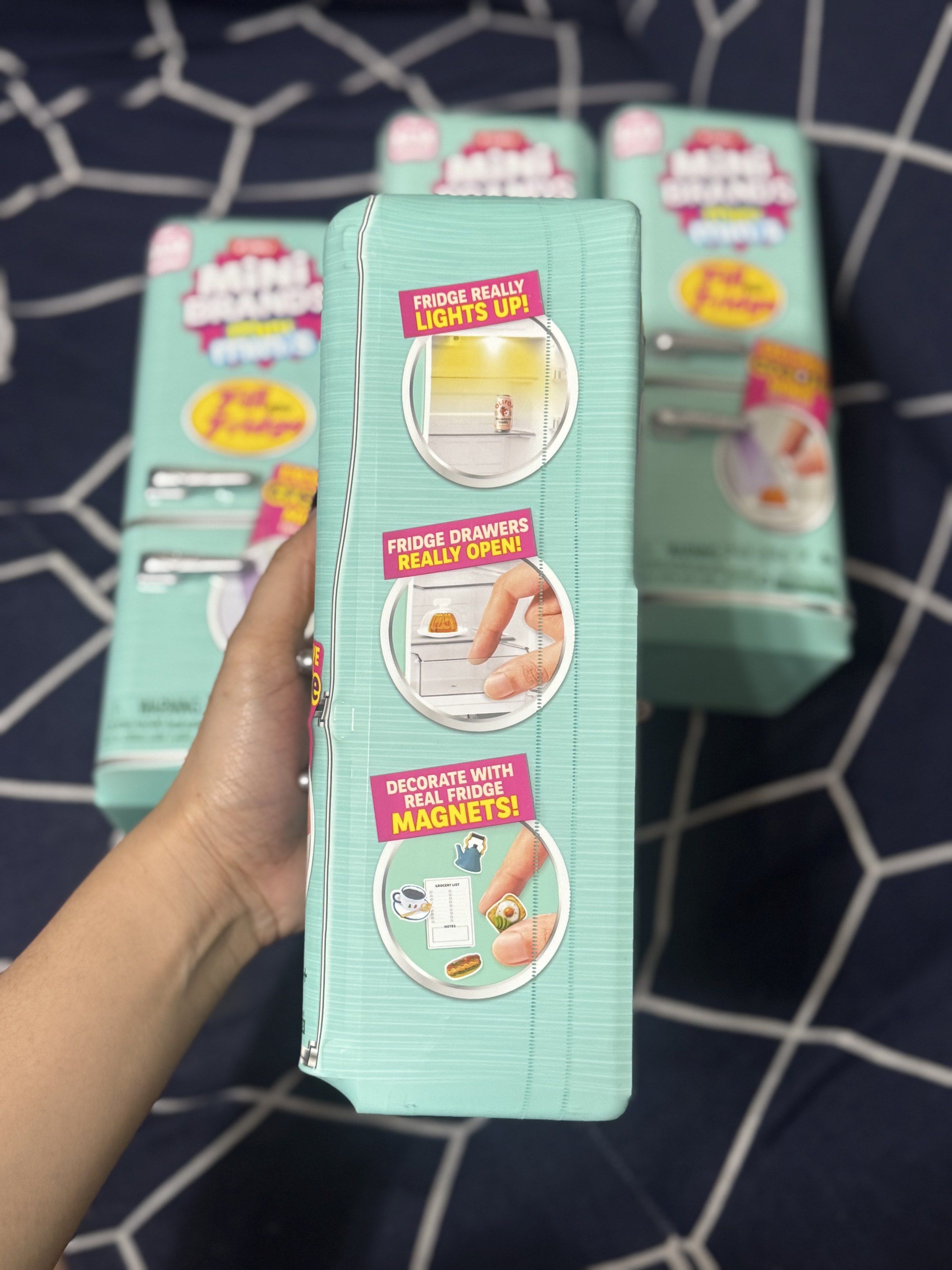 Zuru Mini Brands Mini Fridge (Category: Refrigerators and Freezers) located in Manila. Submitted by sheelanahelyyy (Listing ID 1419919856, Image 3). Description: Zuru Mini Brands Fill the Fridge 1,500 each Original Brand new (Sealed) 📩📩📩.