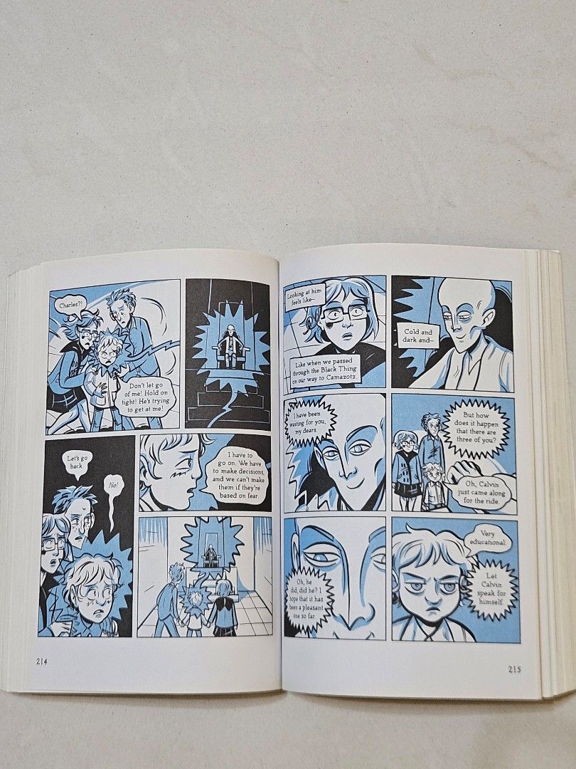 A Wrinkle in Time: The Graphic Novel (Category: Storybooks) located in Singapore. Submitted by onlywantcash (Listing ID 1420137821, Image 3). Description: Features beautiful illustrations by Hope Larson. Perfect for fans of the original novel or those new to the story. The pages are clean and the binding is tight..