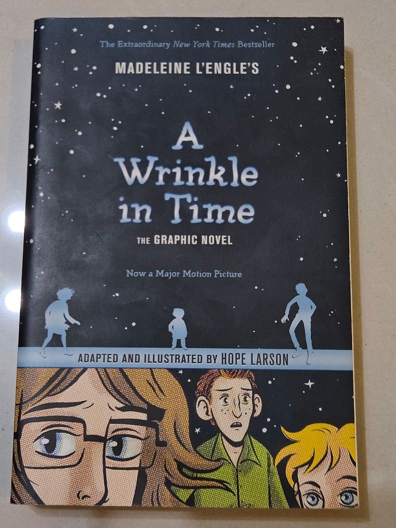 A Wrinkle in Time: The Graphic Novel (Category: Storybooks) located in Singapore. Submitted by onlywantcash (Listing ID 1420137821, Image 1). Description: Features beautiful illustrations by Hope Larson. Perfect for fans of the original novel or those new to the story. The pages are clean and the binding is tight..