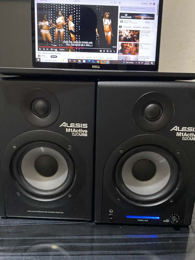 studio monitor speaker (Category: Soundbars, Speakers & Amplifiers) located in Manila. Submitted by rodeldv1352967 (Listing ID 1420106688, Image 1). Description: alesis studio monitor 5 inches with built in audio interface good condition pick n test taguig loc.