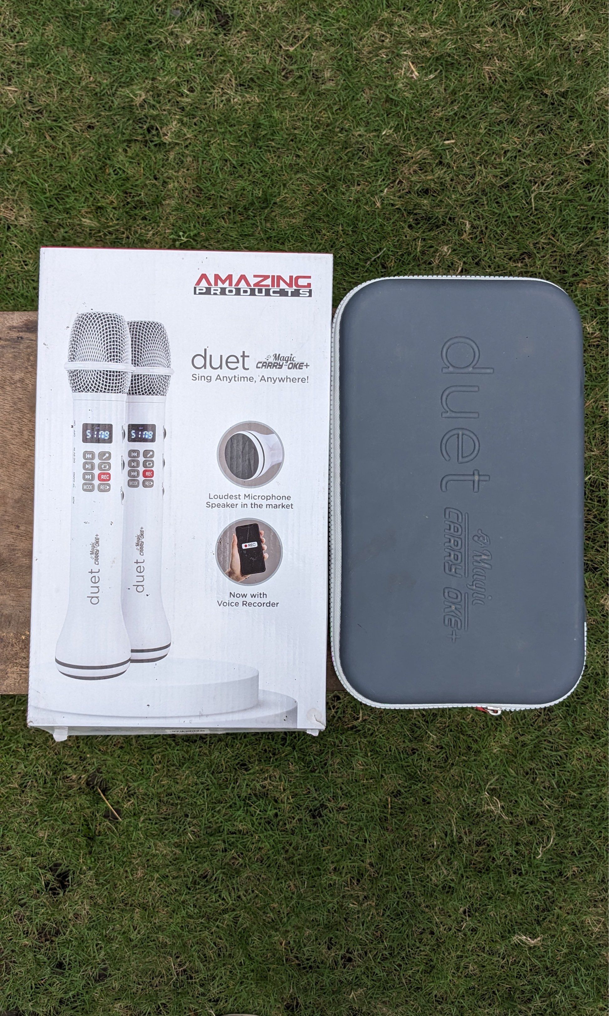 Amazing Products Duet Karaoke Microphone (Category: Microphones) located in Iriga City. Submitted by cuffph (Listing ID 1420033206, Image 2). Description: free shipping 😊.