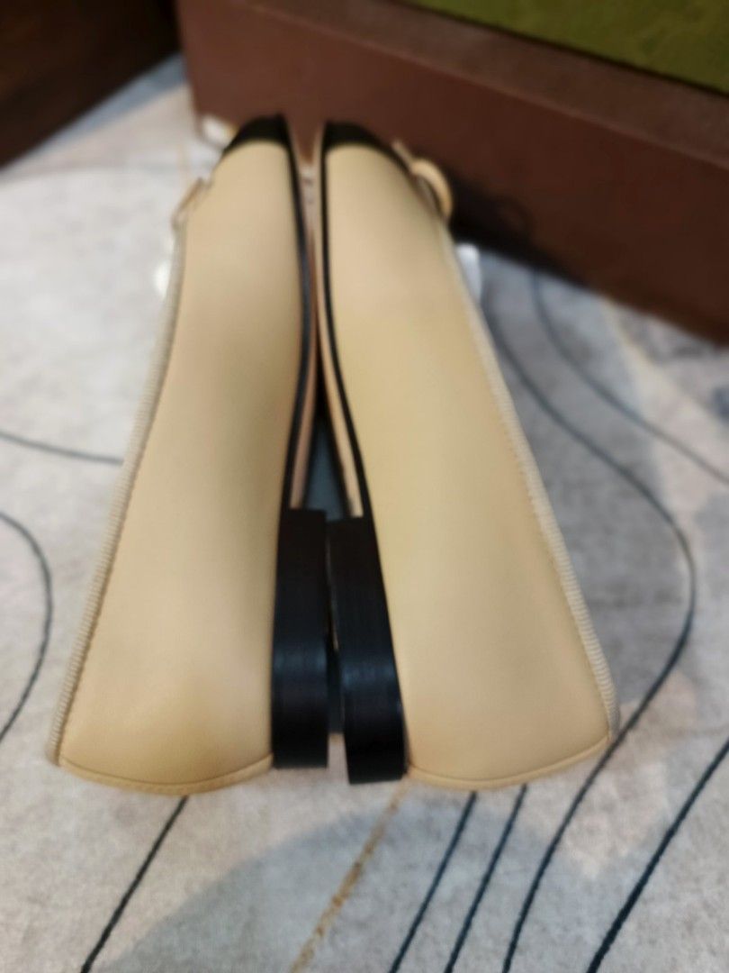 Authentic Chanel Ballet Flats (Category: Flats & Sandals) located in Itogon. Submitted by designerluxeshop (Listing ID 1420079932, Image 3). Description: Pre-owned Chanel Ballet two tone flats with authenticity document, dustbag and box size 38, 💯% original,in good condition, shipping is free, message me if interested, delivery is by schedule discount is offered for cash buyer layaway is accepted 20% downpayment 80% balance payable up to 4-6mont