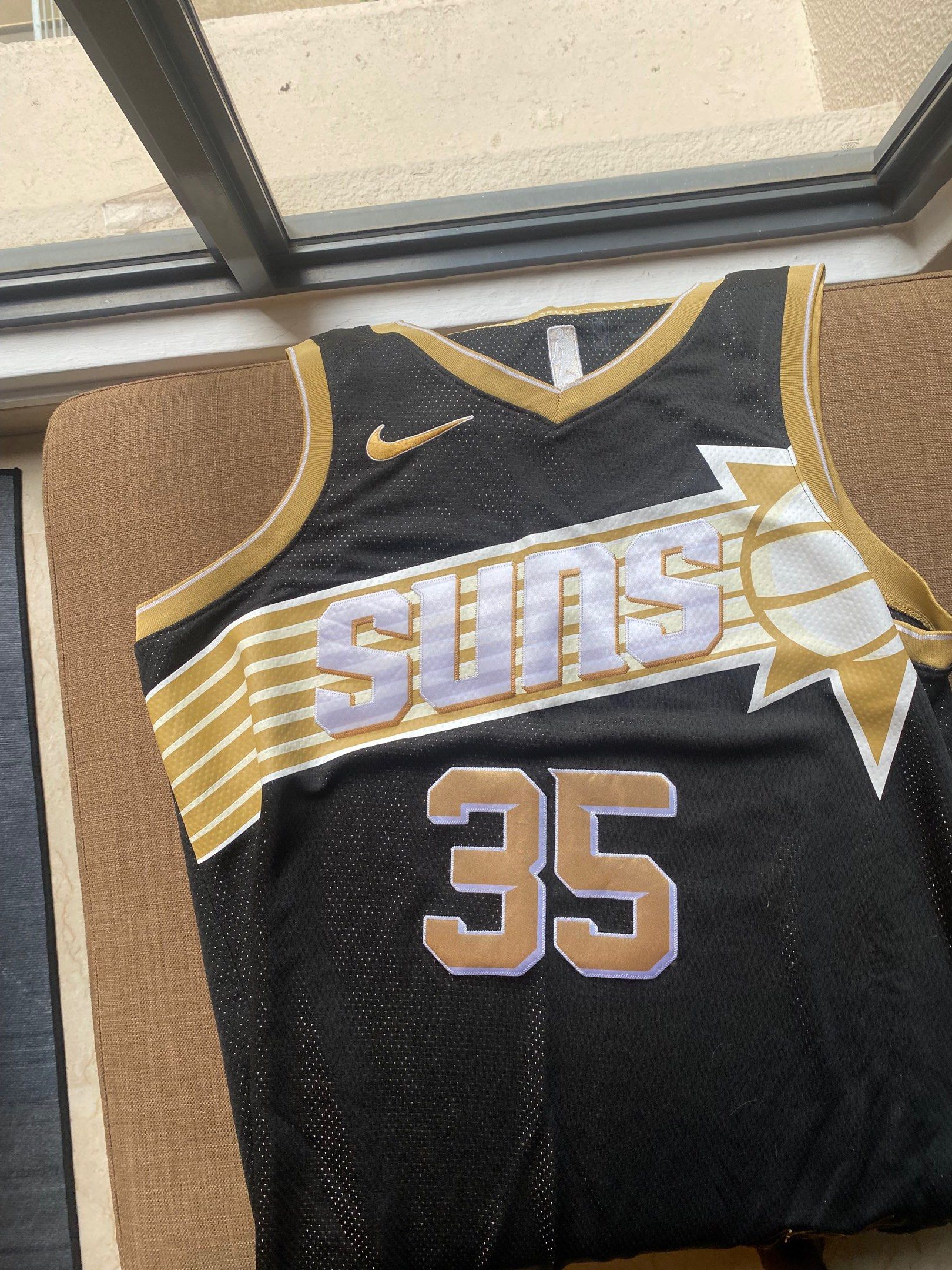 Authentic NBA Jerseys (Category: Activewear) located in Singapore. Submitted by dhiren_rishi (Listing ID 1420041513, Image 1). Description: Used, authentic , price negotiable Limited Edition Kevin Durant suns jersey XL $50 Wembenyama Spurs city jersey 2XL $50 Kevin Durant Nets jersey XL $30 Zion Williamson red pelicans jersey XL $30 Tracy Mcgrady Rockets jersey XL $30 .